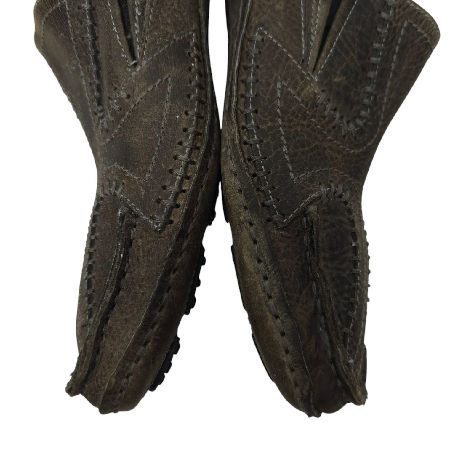 Bed Stu Bed Stu Distressed Leather Stitched Driving Mocs Mens 12 Size US 12 / EU 45 - 13 Thumbnail