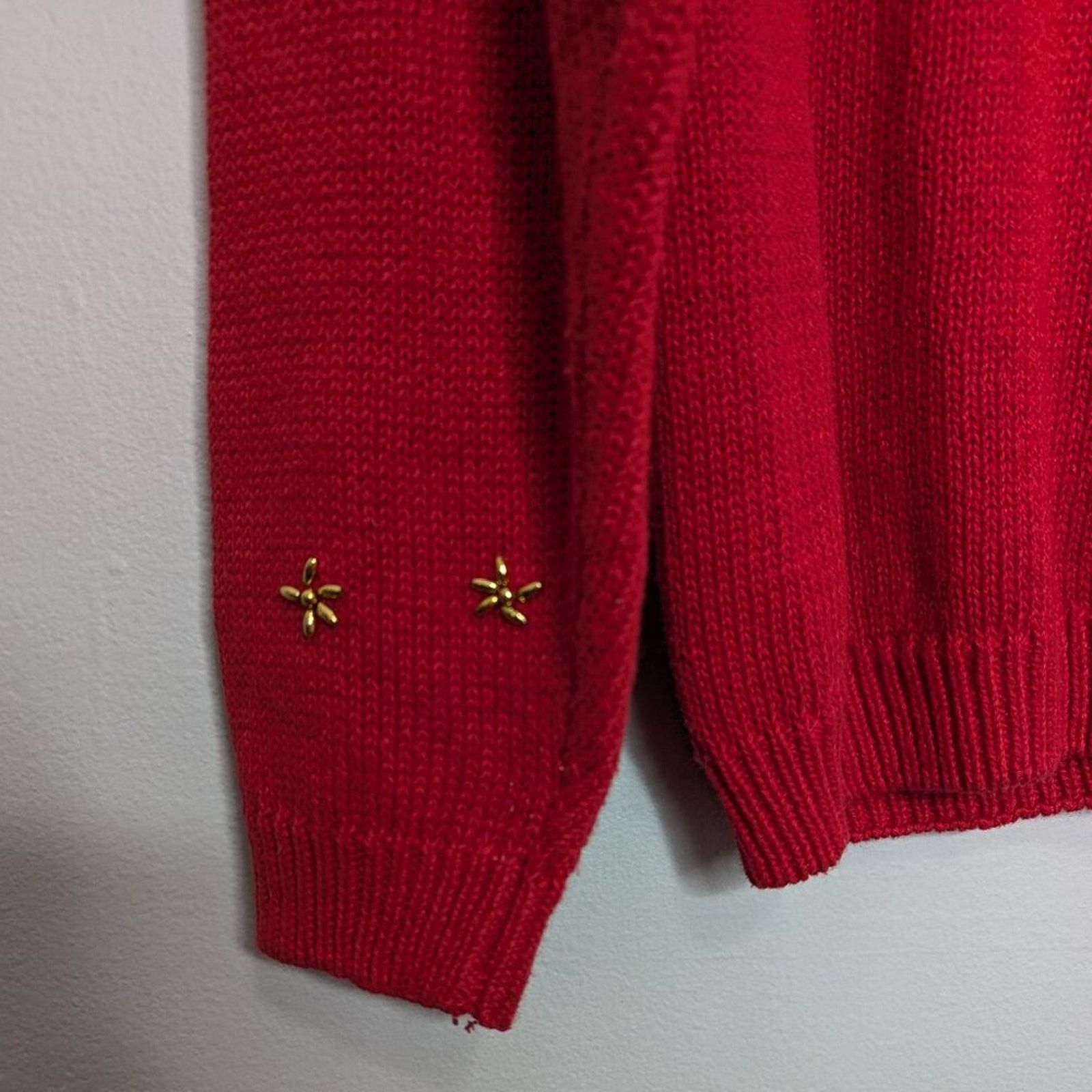 Vintage Vintage Crew Neck Long Sleeve Sweater Gold Beaded Sequins Size S / US 4 / IT 40 - 7 Thumbnail