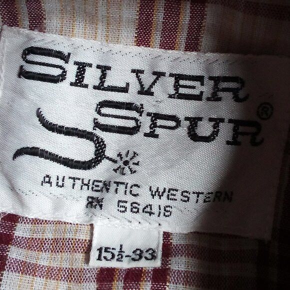 Other Vintage Silver Spur Plaid Pearl Snap Western Shirt Size US L / EU 52-54 / 3 - 4 Thumbnail