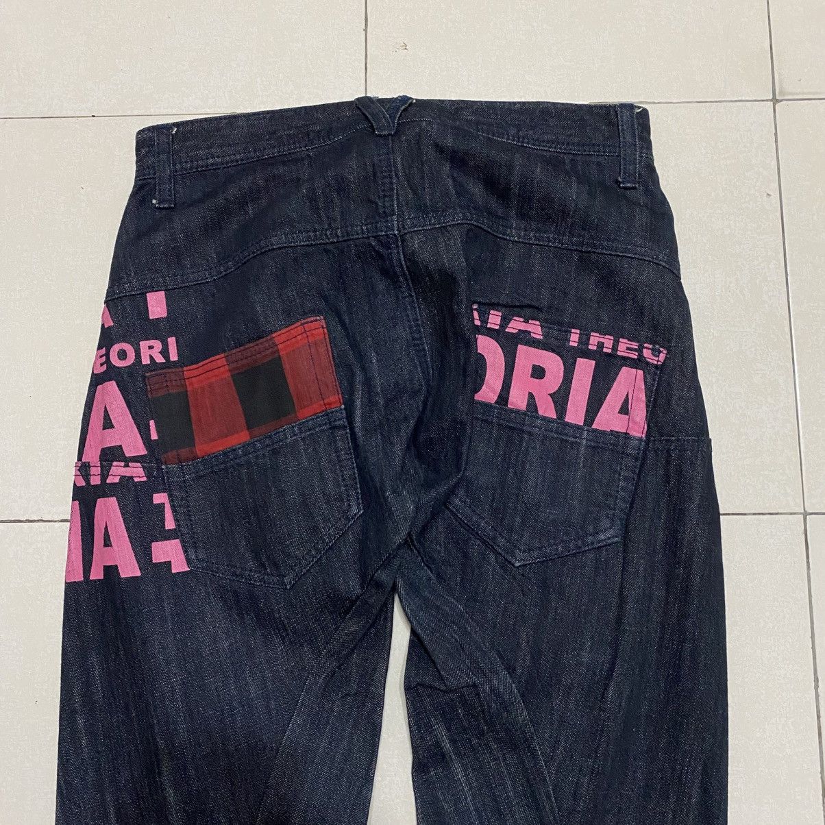 Japanese Brand Y2K Theoria Punk Double Zipper Style Jeans Size US 30 / EU 46 - 9 Thumbnail