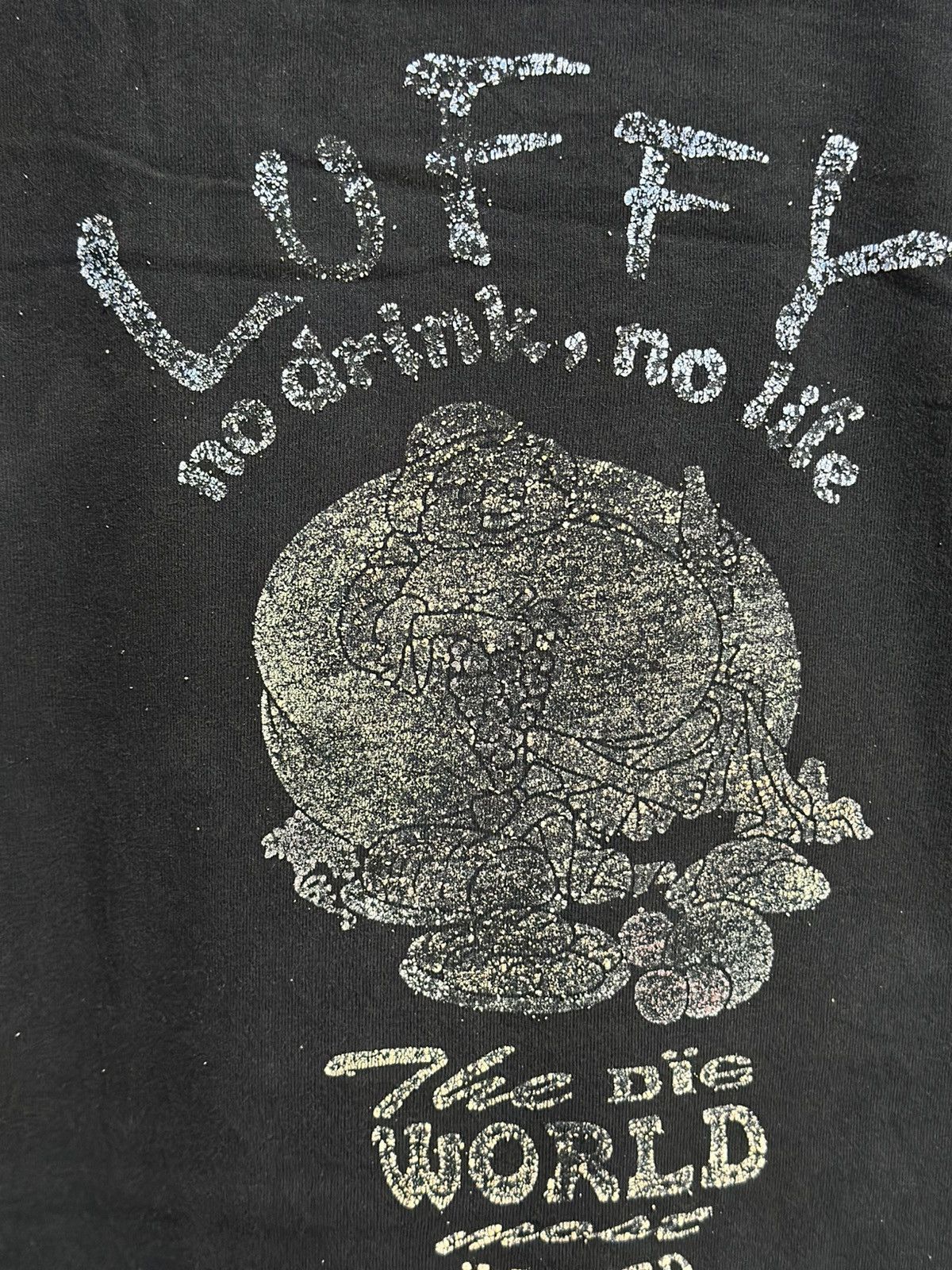 Anime × One Piece × Vintage Vintage One Peace Luffy The Die World Wanted Faded Tee Size US L / EU 52-54 / 3 - 3 Thumbnail