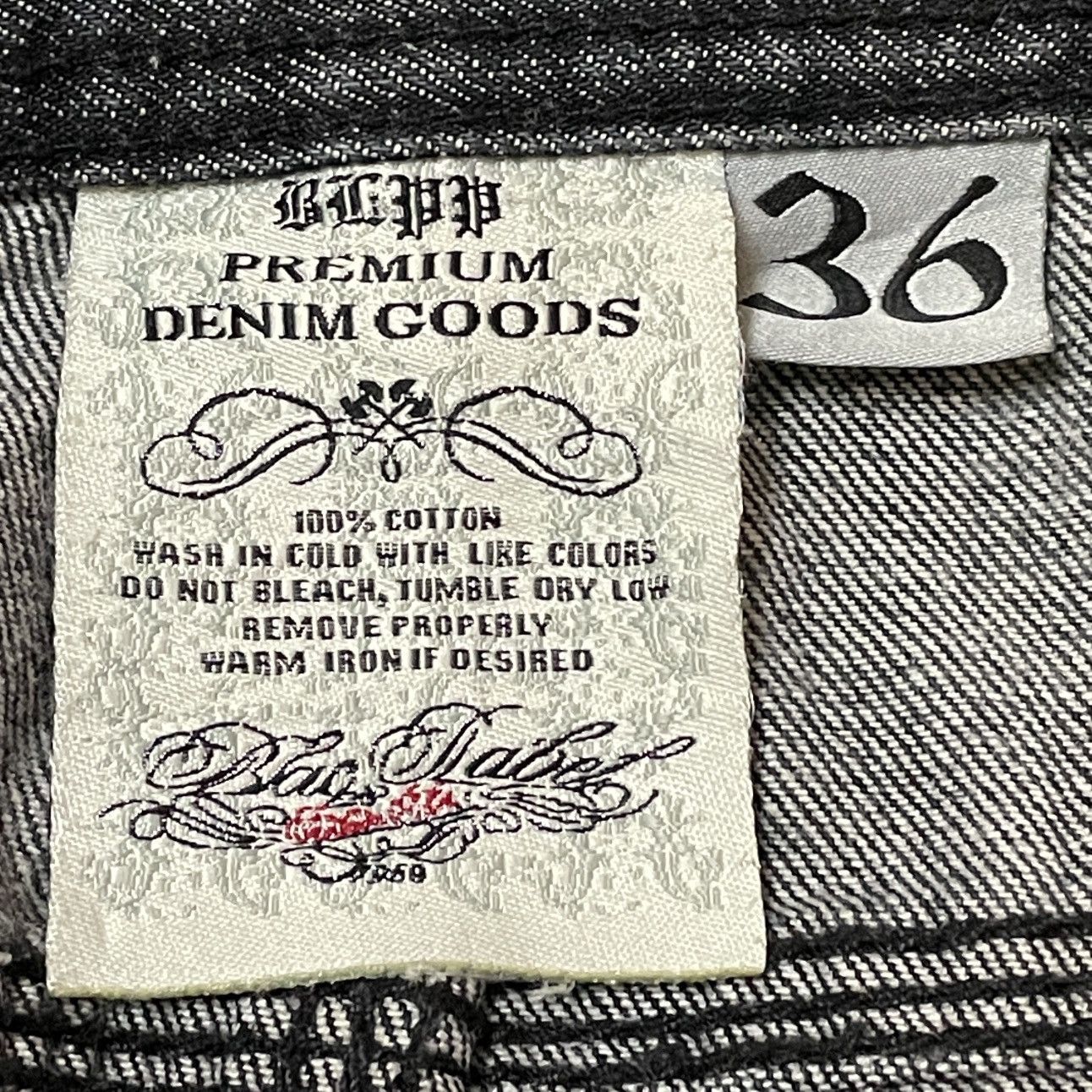 Designer × Vintage Rare Design Vintage Brand Blar Label Jeans 2000s Size US 36 / EU 52 - 10 Thumbnail