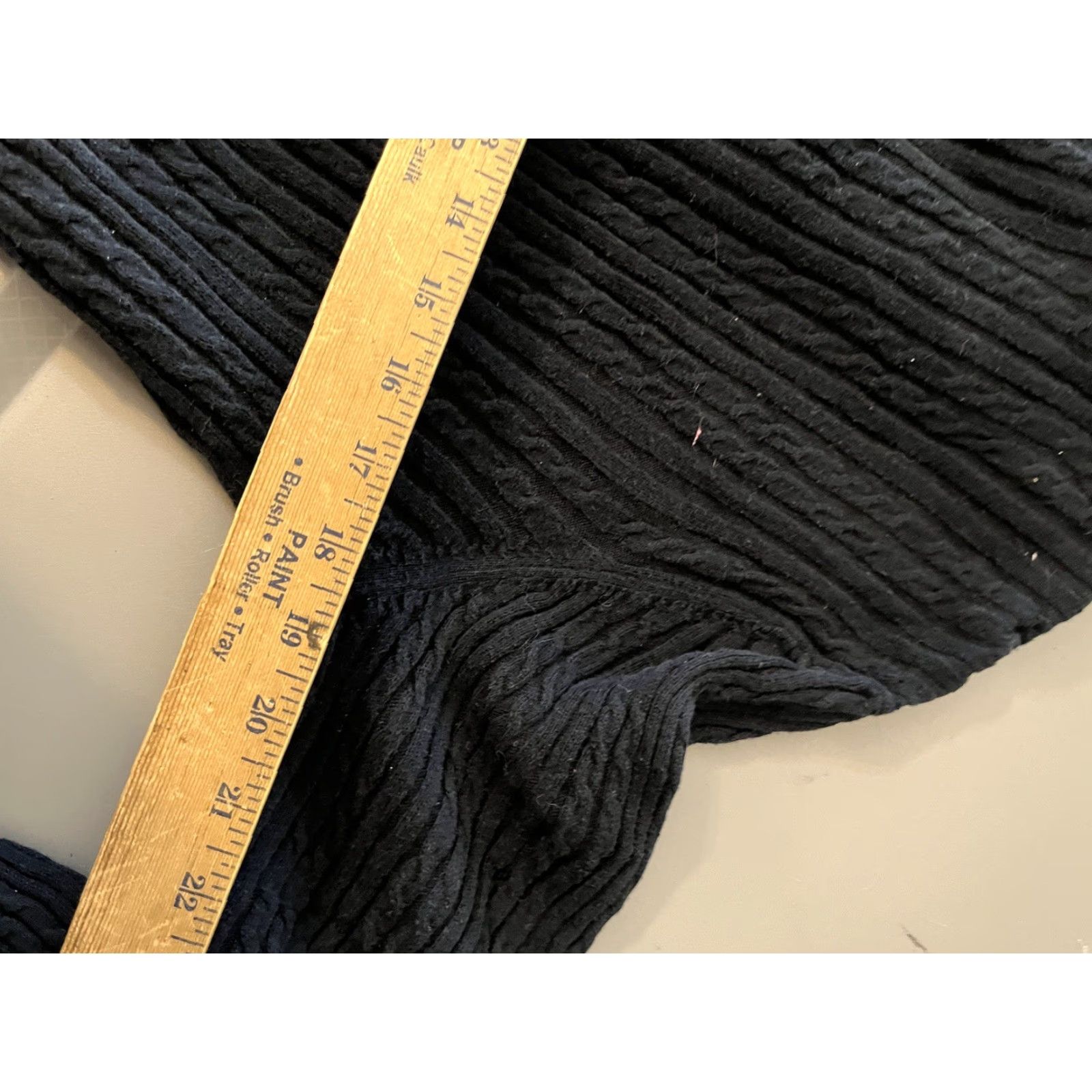 Croft & Barrow Croft and Barrow Sweater Womens XL Black Long Sleeve Turtleneck Cable Knit Size XL / US 12-14 / IT 48-50 - 5 Thumbnail