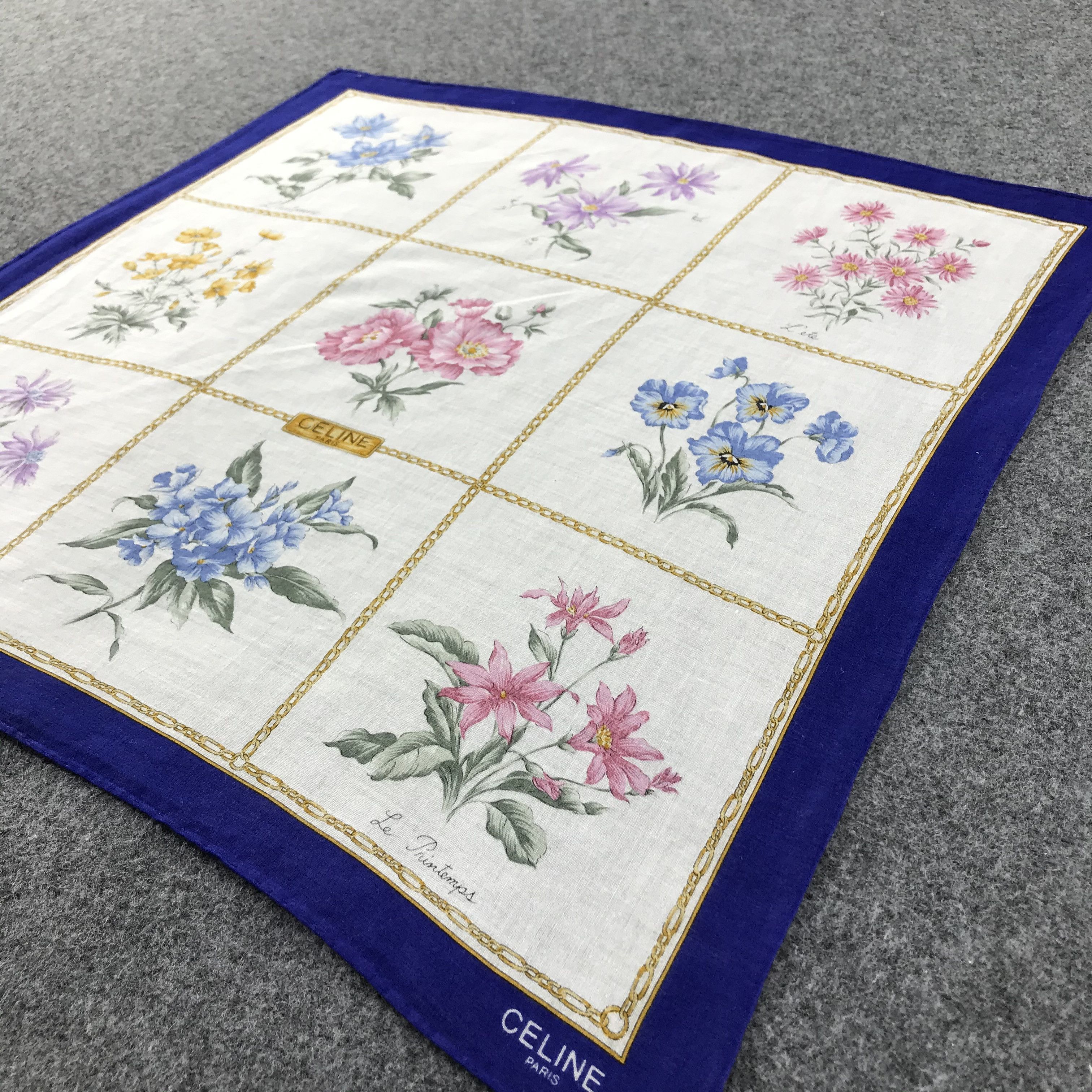 Celine Celine Handkerchief Neckerchief Bandana H324 Size ONE SIZE - 5 Thumbnail