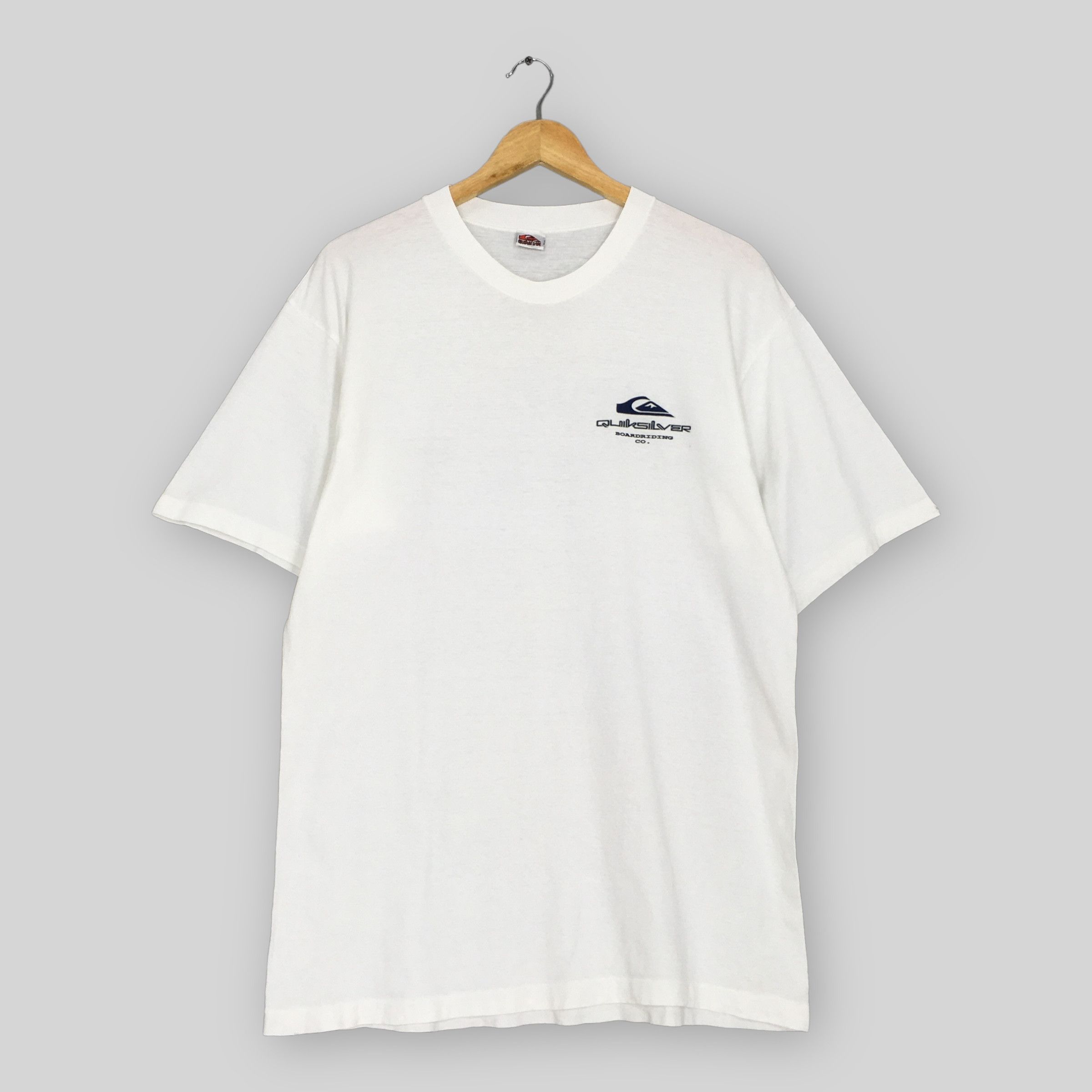 Quiksilver × Vintage Vintage 1990s Quiksilver Skateboards White T Shirt Large Size US L / EU 52-54 / 3 - 5 Thumbnail