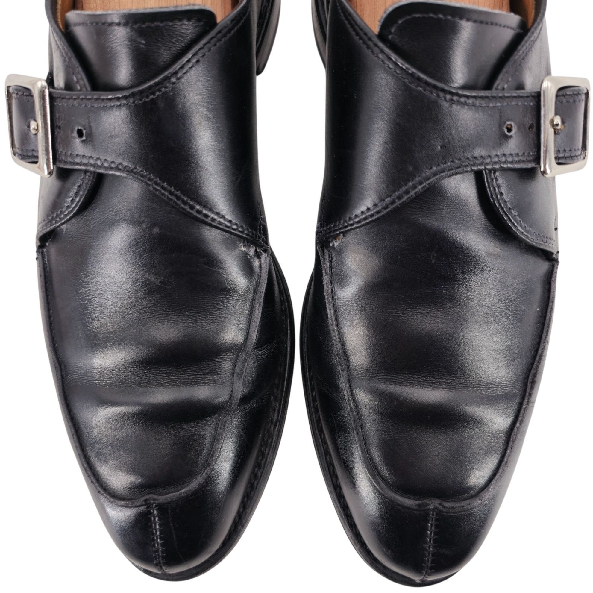 Allen Edmonds Allen Edmonds Men's 9B Black Calf Leather Dress Shoes Thayer Size US 9 / EU 42 - 2 Thumbnail