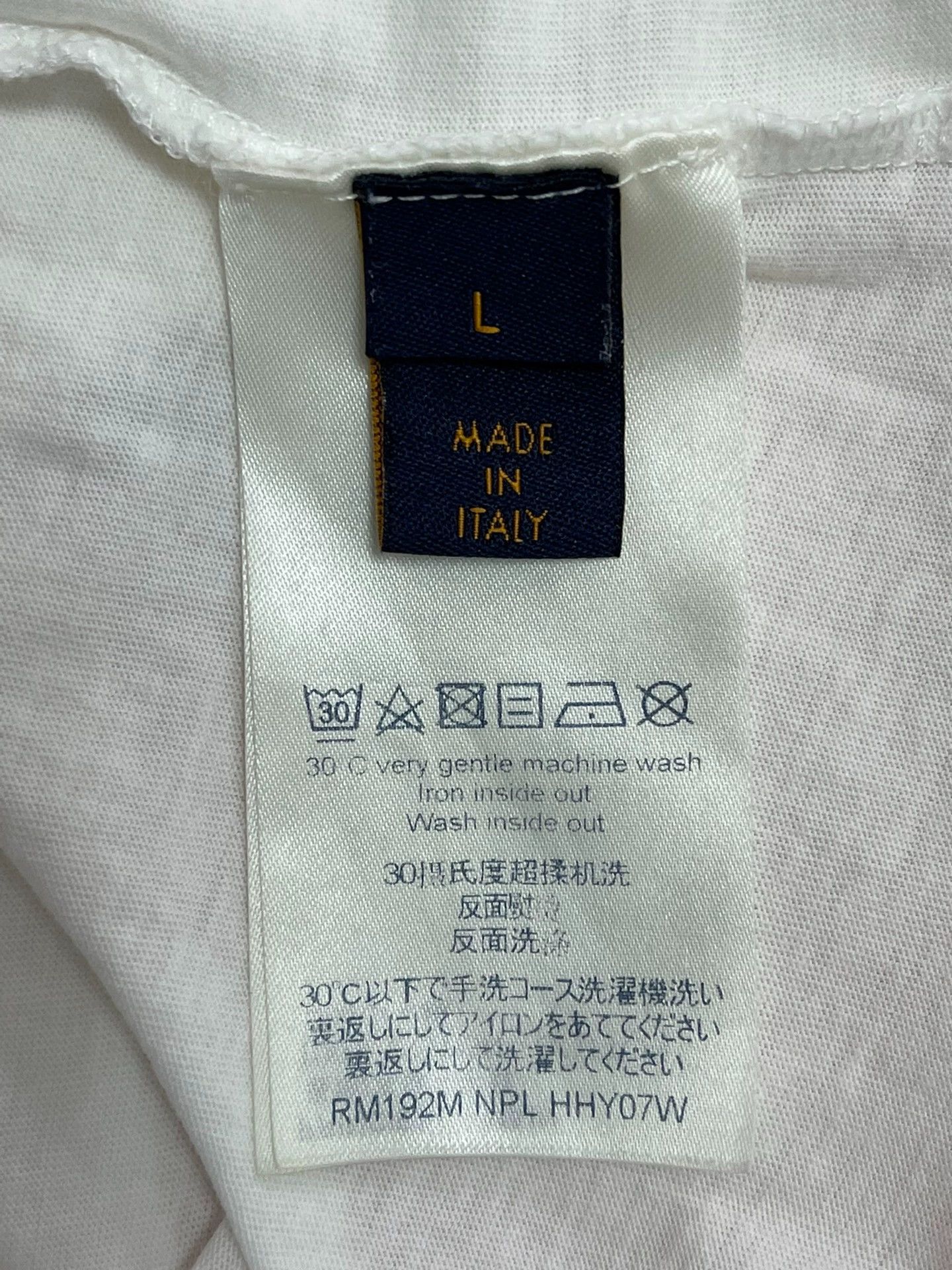 Louis Vuitton Louis Vuitton basic white T-shirt men's L Size US L / EU 52-54 / 3 - 4 Thumbnail