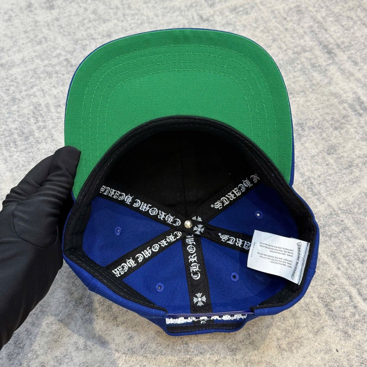 Chrome Hearts Chrome Hearts 6 Panel On Field CH White Baseball Cap Blue Size ONE SIZE - 6 Thumbnail