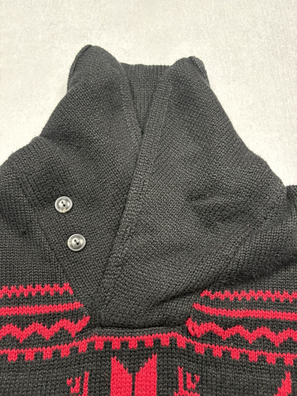 Polo Ralph Lauren Polo Ralph Lauren Snowflake Nordic Shawl Collar Sweater VTG Size US XL / EU 56 / 4 - 8 Thumbnail
