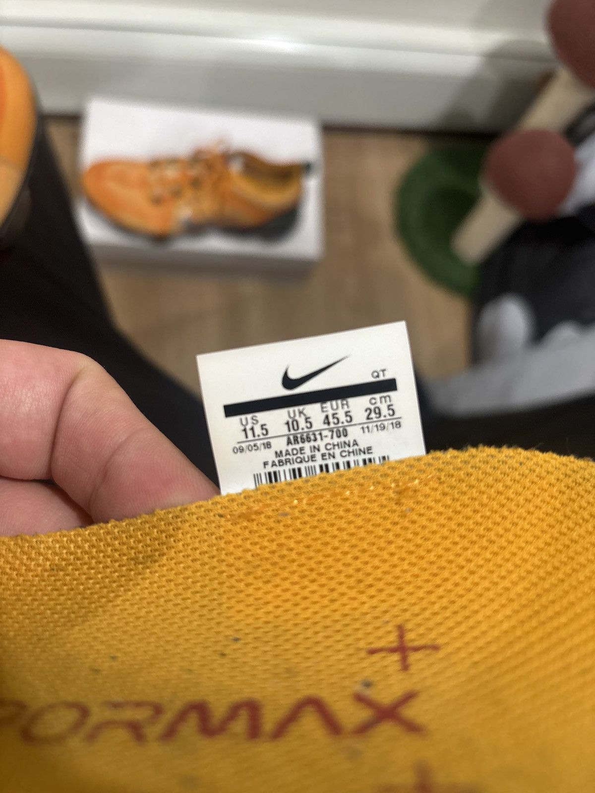Nike Air Vapormax 2019 Size US 11.5 / EU 44-45 - 1 Thumbnail
