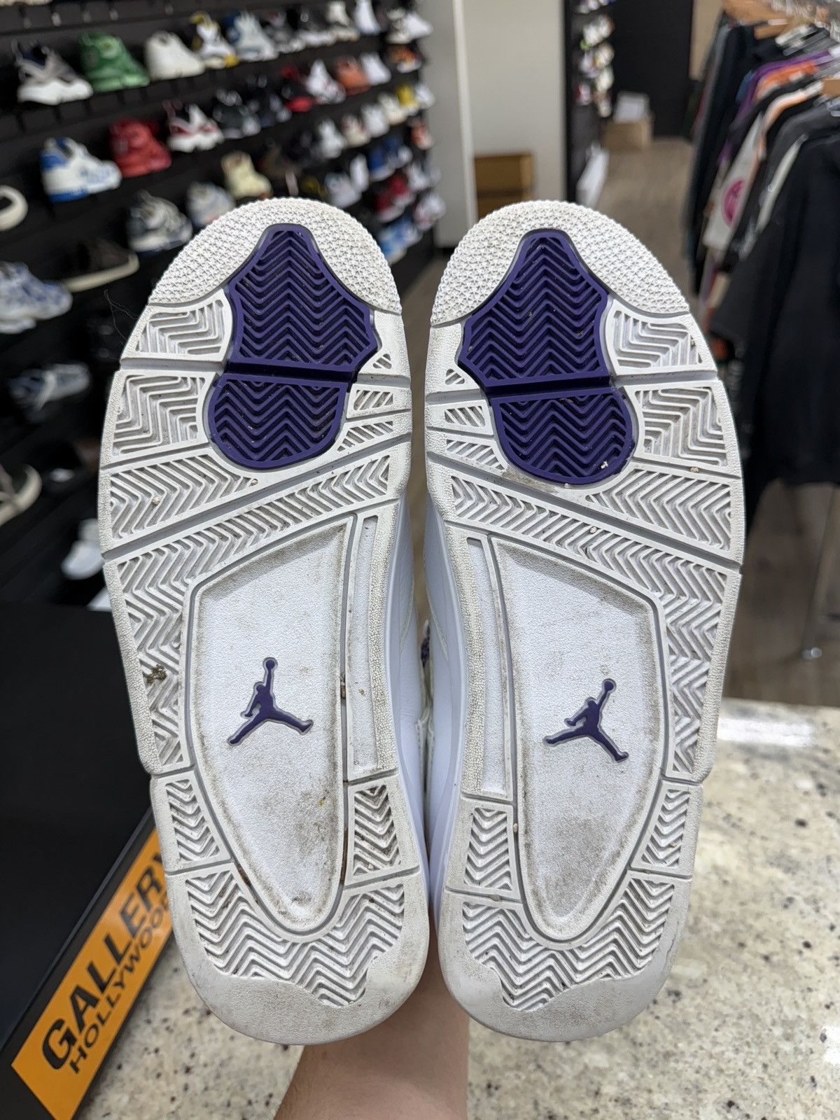 Jordan Brand Jordan 4 Retro Metallic Purple Size US 10 / EU 43 - 5 Thumbnail
