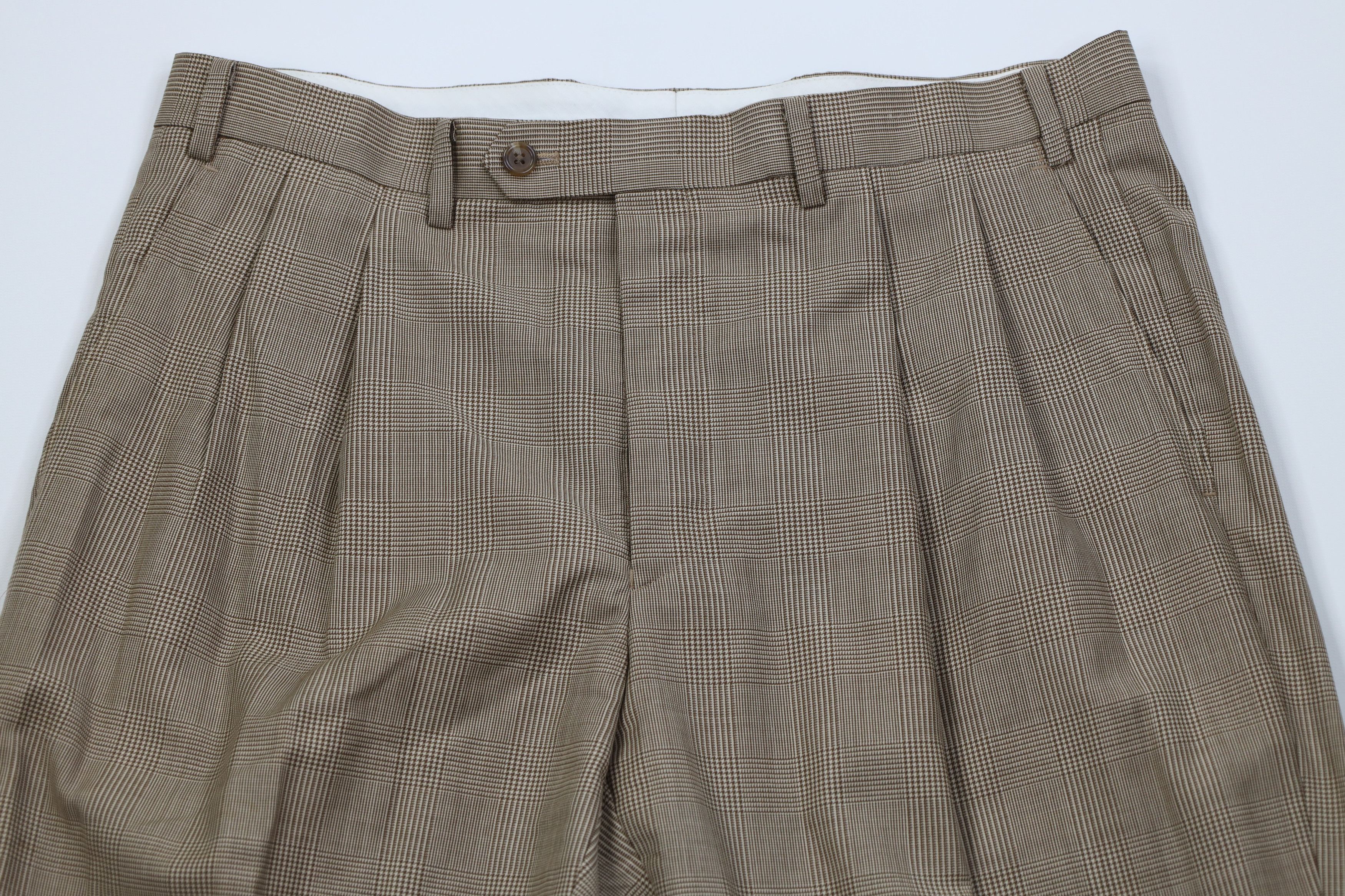 Ralph Lauren Vintage 90s Ralph Lauren Houndstooth Wide Leg Chino Pants Size US 36 / EU 52 - 2 Thumbnail