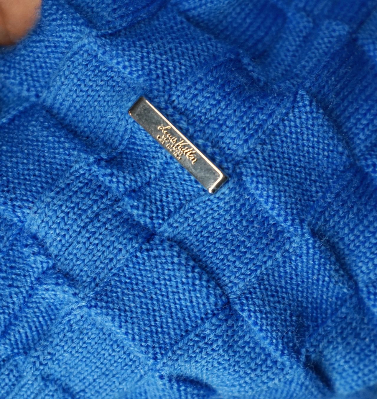 Louis Vuitton Louis Vuitton Damier Checker Blue Wool Sweater Size S Size US S / EU 44-46 / 1 - 4 Thumbnail