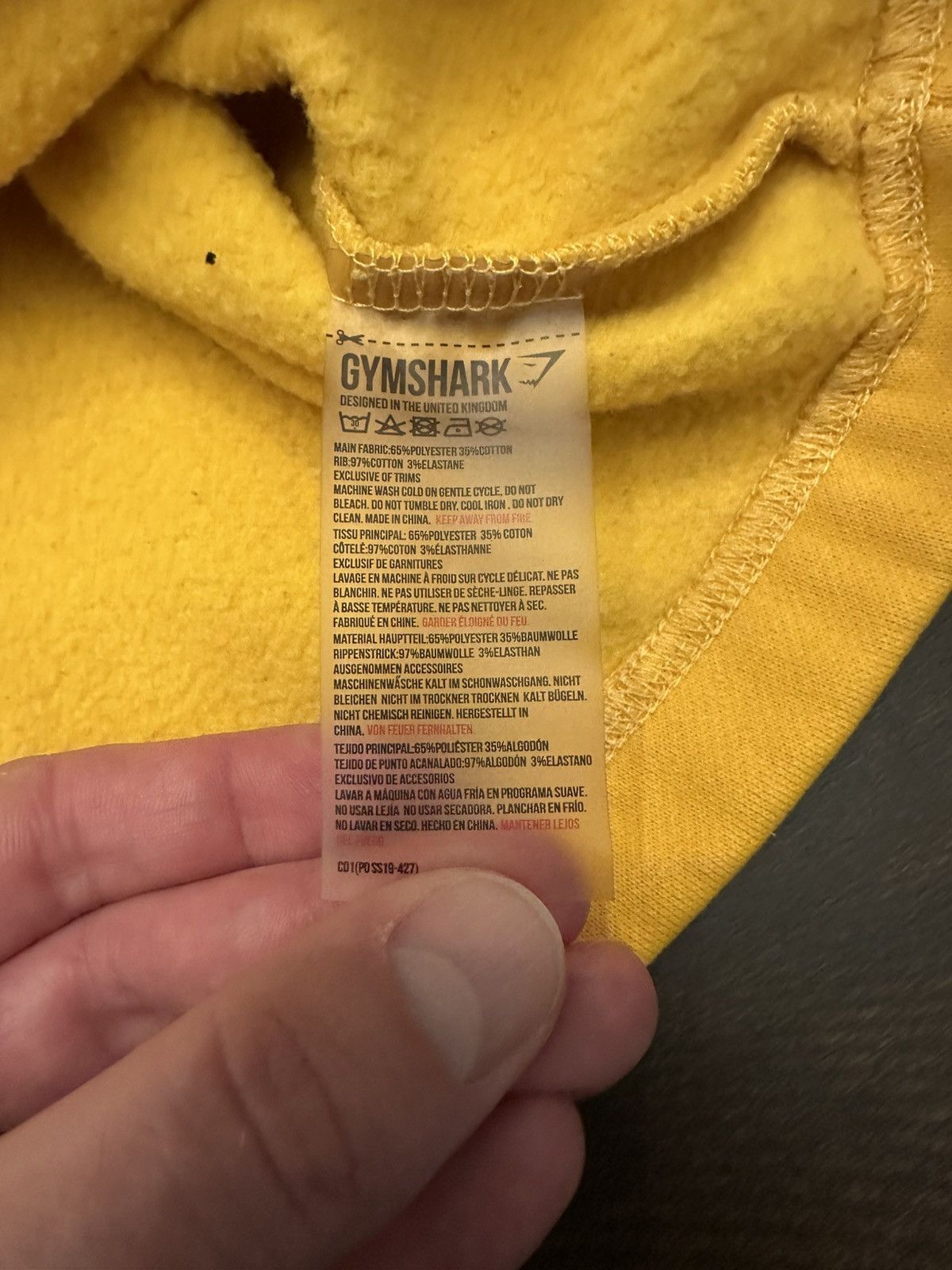 Gymshark Gymshark Women Yellow Legacy Cropped Pullover Sweater Size S Size S / US 4 / IT 40 - 9 Thumbnail