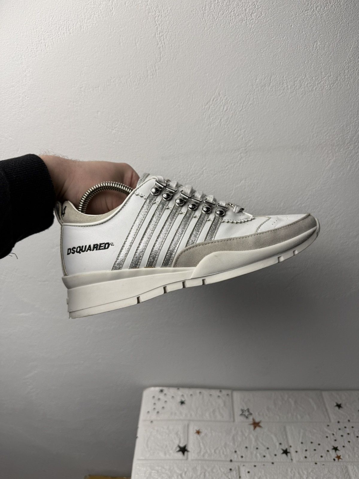 Dsquared2 Dsquared2 US8 UK5.5 EUR39 Sneakers Women's Casual White Size US 8 / IT 38 - 1 Thumbnail