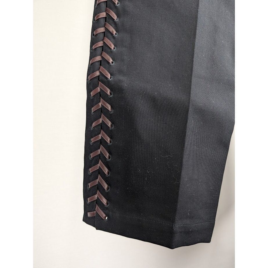 Bottega Veneta o1rshd1 Double Cotton Canvas Trousers in Black Size US 34 / EU 50 - 14 Thumbnail
