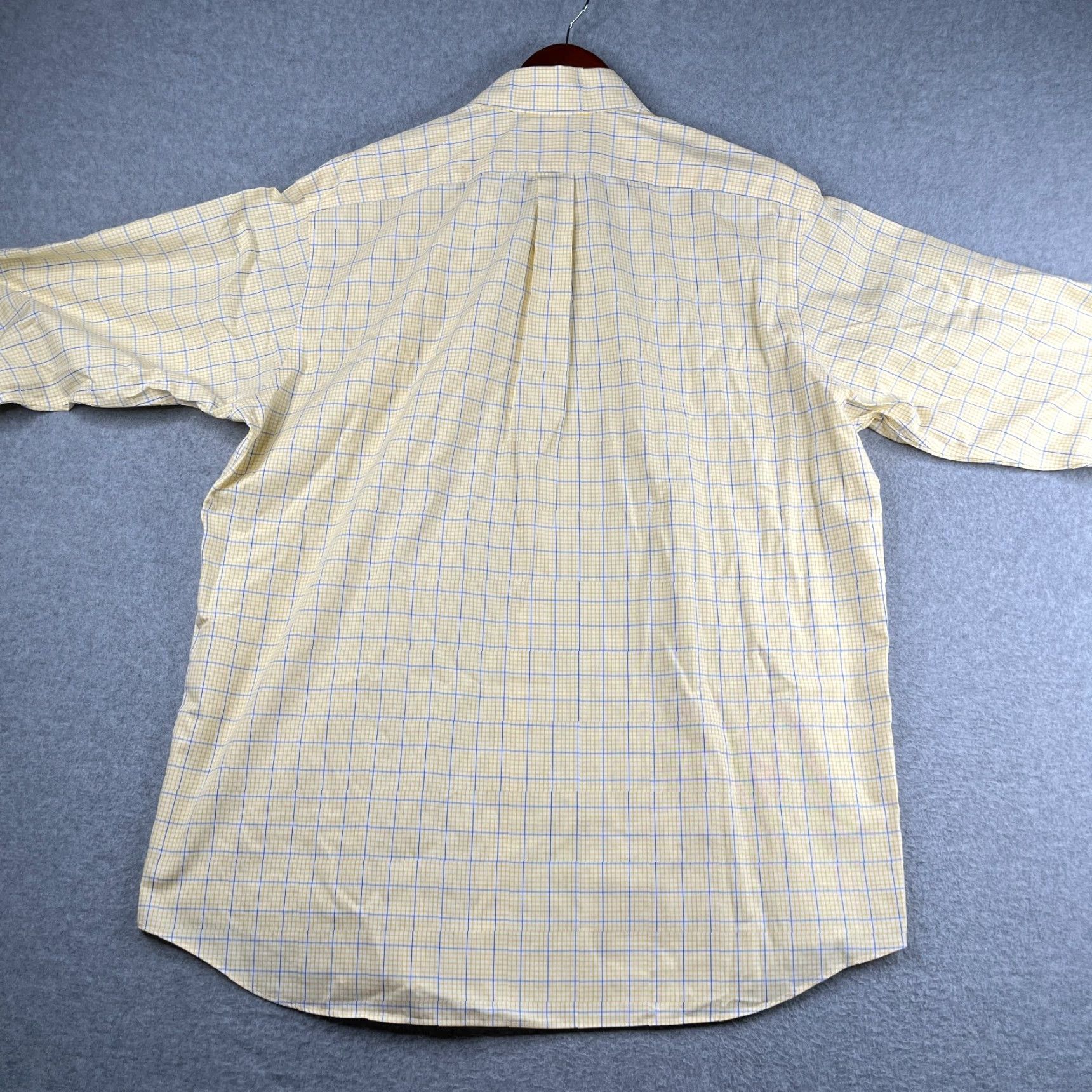 Vintage Paul Fredrick Shirt 17.5 Yellow Check Casual Button Up Long Sleeve Mens Size US XXL / EU 58 / 5 - 5 Thumbnail