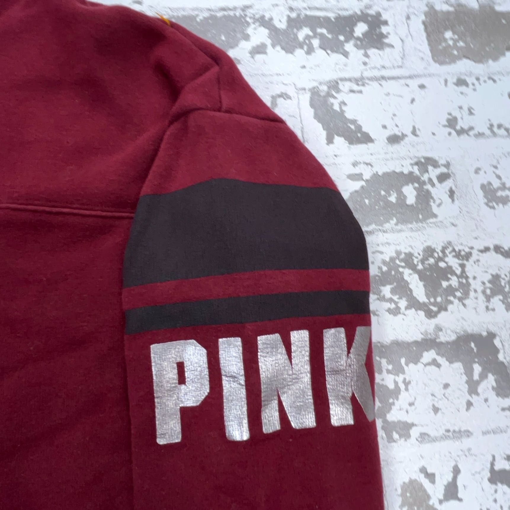 Victoria's Secret Victoria's Secret Pink Sweatshirt Women Medium Red Turtleneck Pullover Micro Fleece Lightweight Size M / US 6-8 / IT 42-44 - 3 Thumbnail