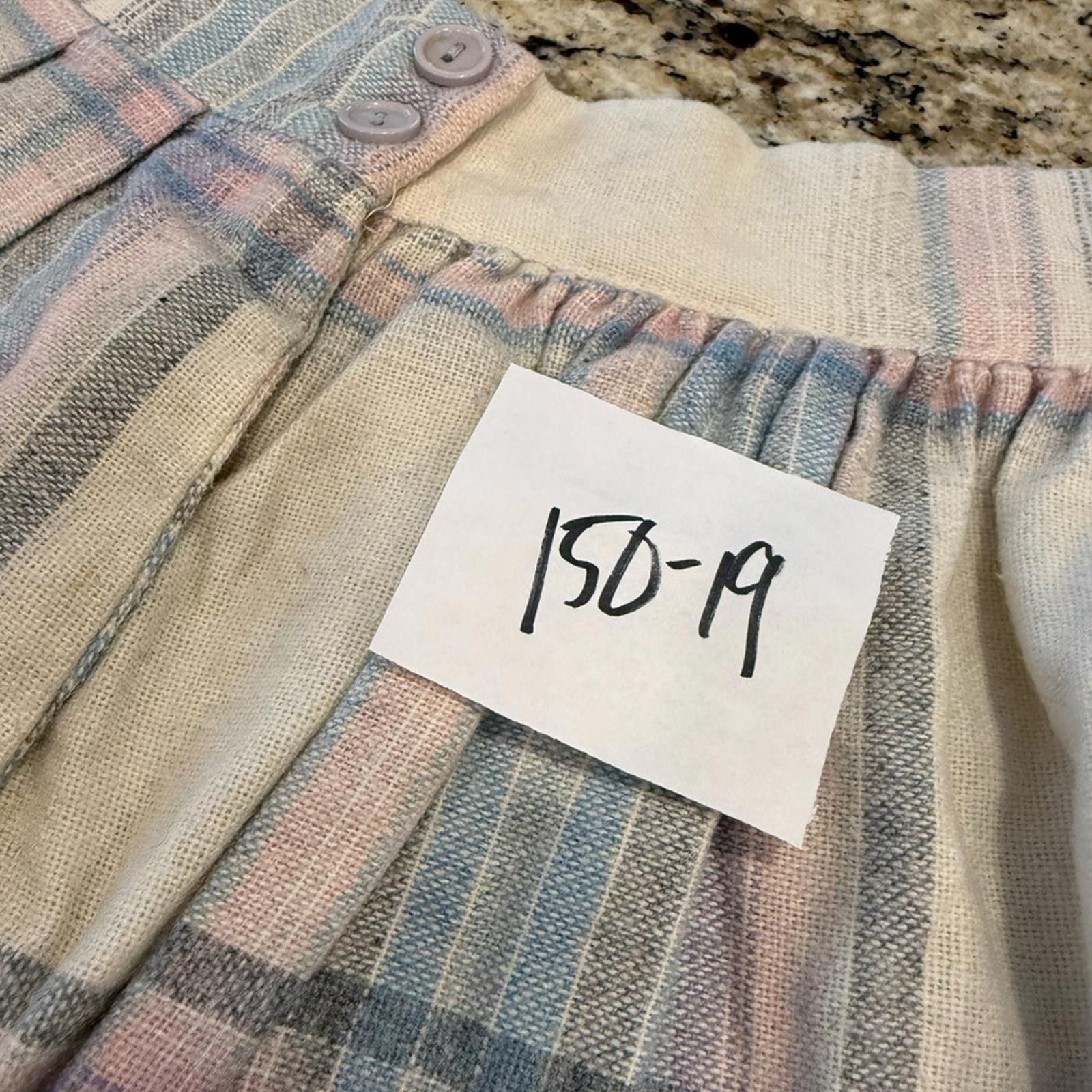 Other Marilyn Togs vintage pastel plaid pleated mini skirt SZ 11 Size 30" / US 8 / IT 44 - 8 Thumbnail