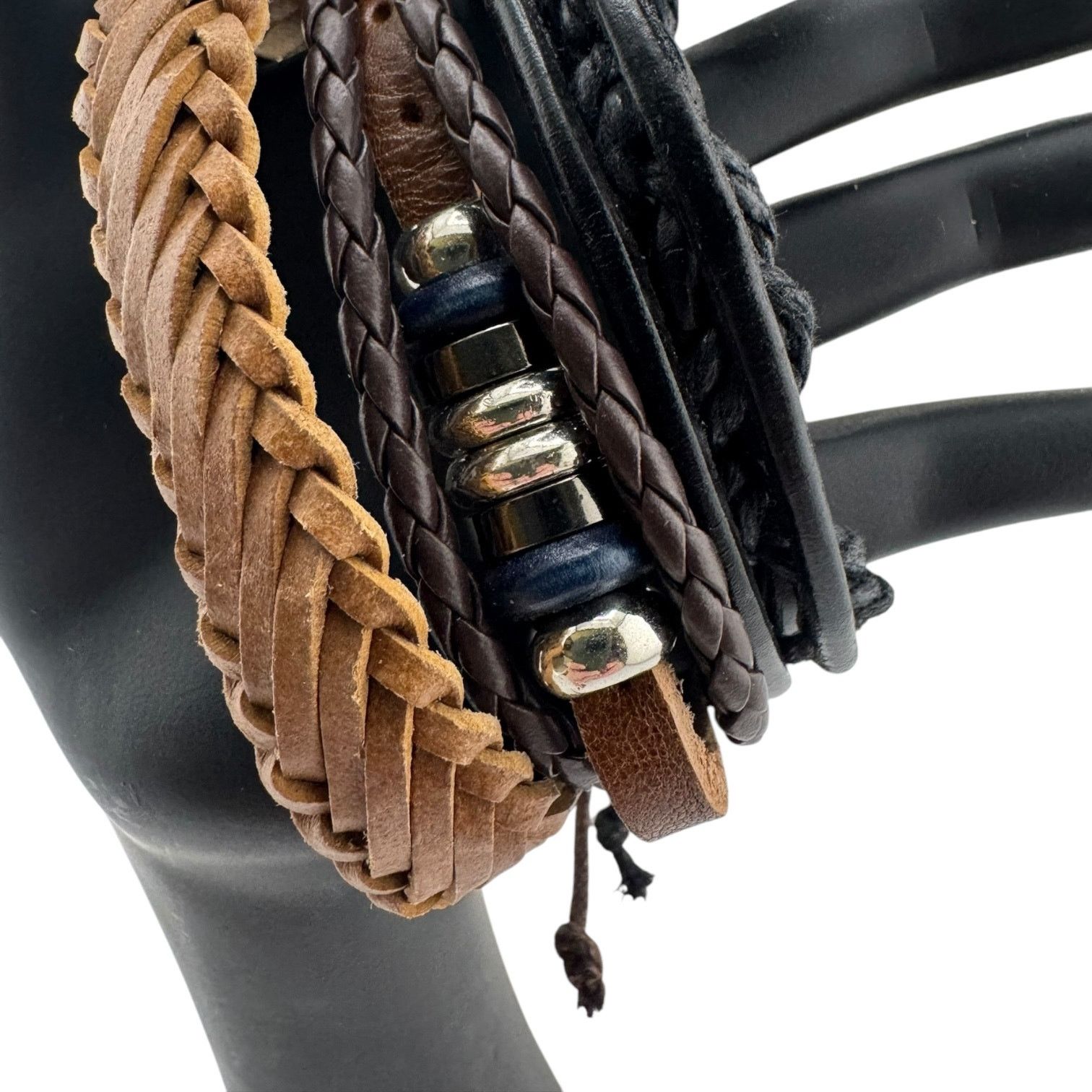 Other Feral Trio Braided Cuffs: Unisex. Adjustable. Unchained Size ONE SIZE - 1 Thumbnail