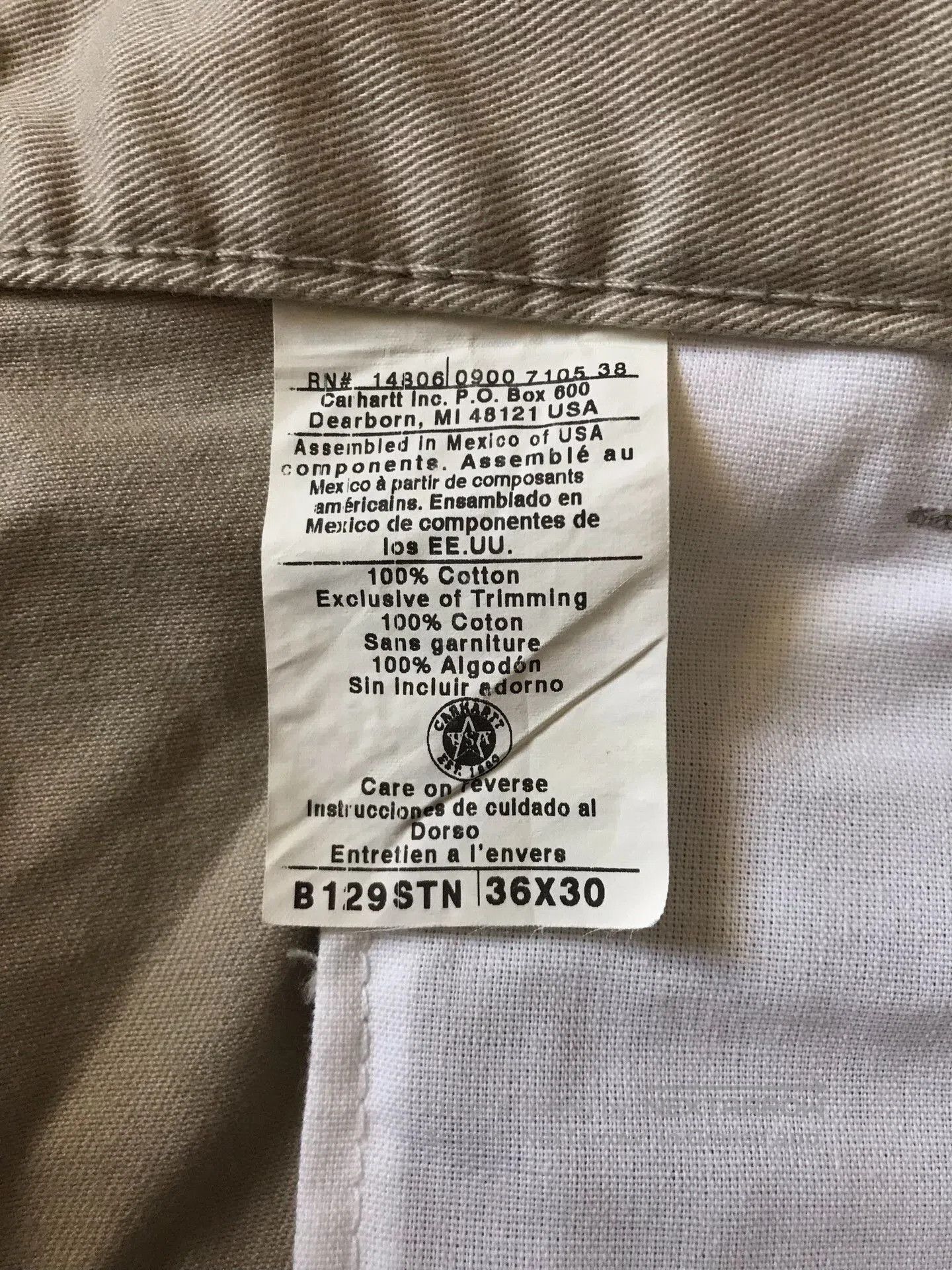 Carhartt Carhartt B129 STN Work Pants. Size US 36 / EU 52 - 9 Thumbnail