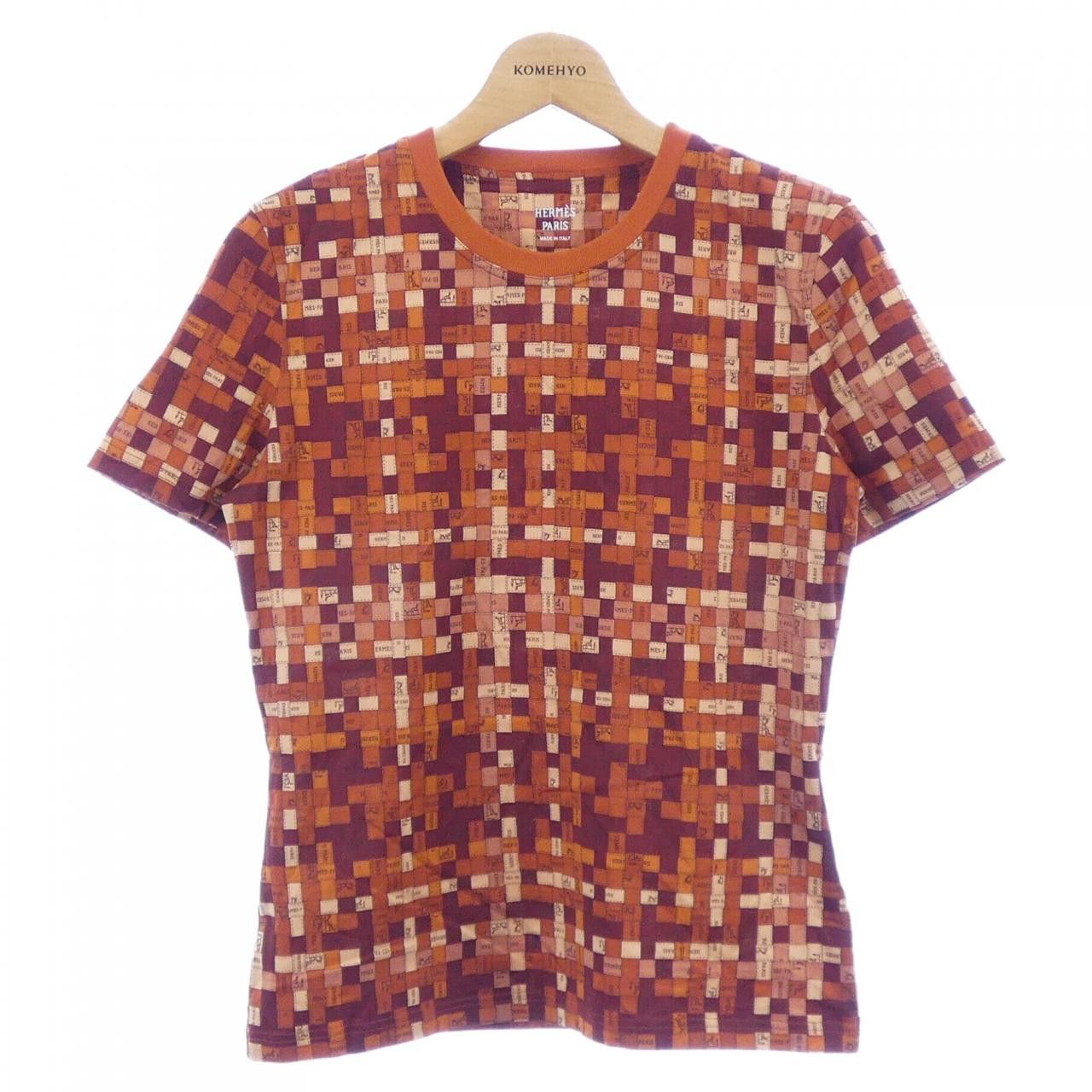 Hermes Hermes Hermes Bolduc Au Carre Cotton T shirt Textile T-Shirts DUTY FREE for USA Size ONE SIZE - 1 Thumbnail