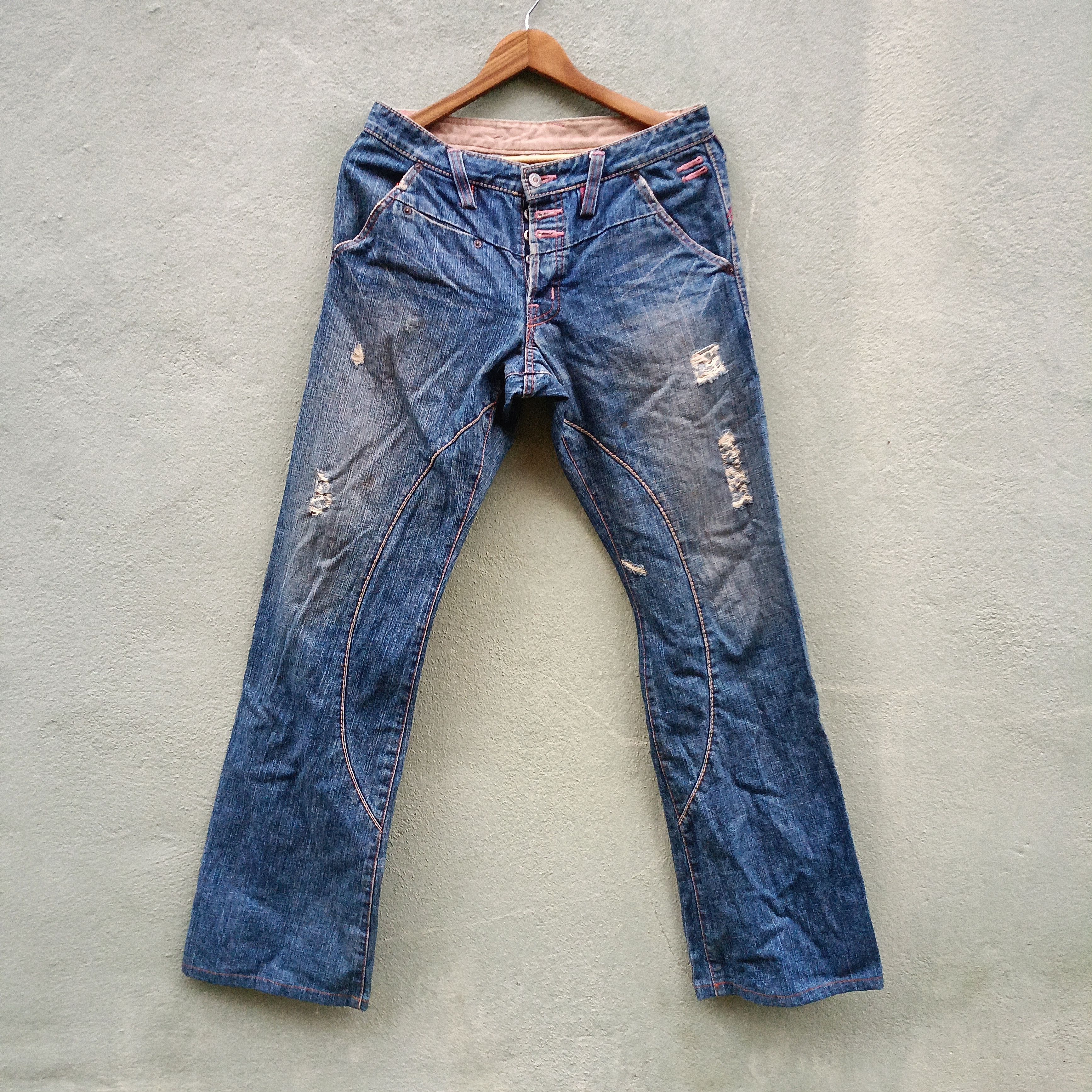 Japanese Brand Blue Way Distressed Denim Japanese Brand Size US 32 / EU 48 - 1 Thumbnail