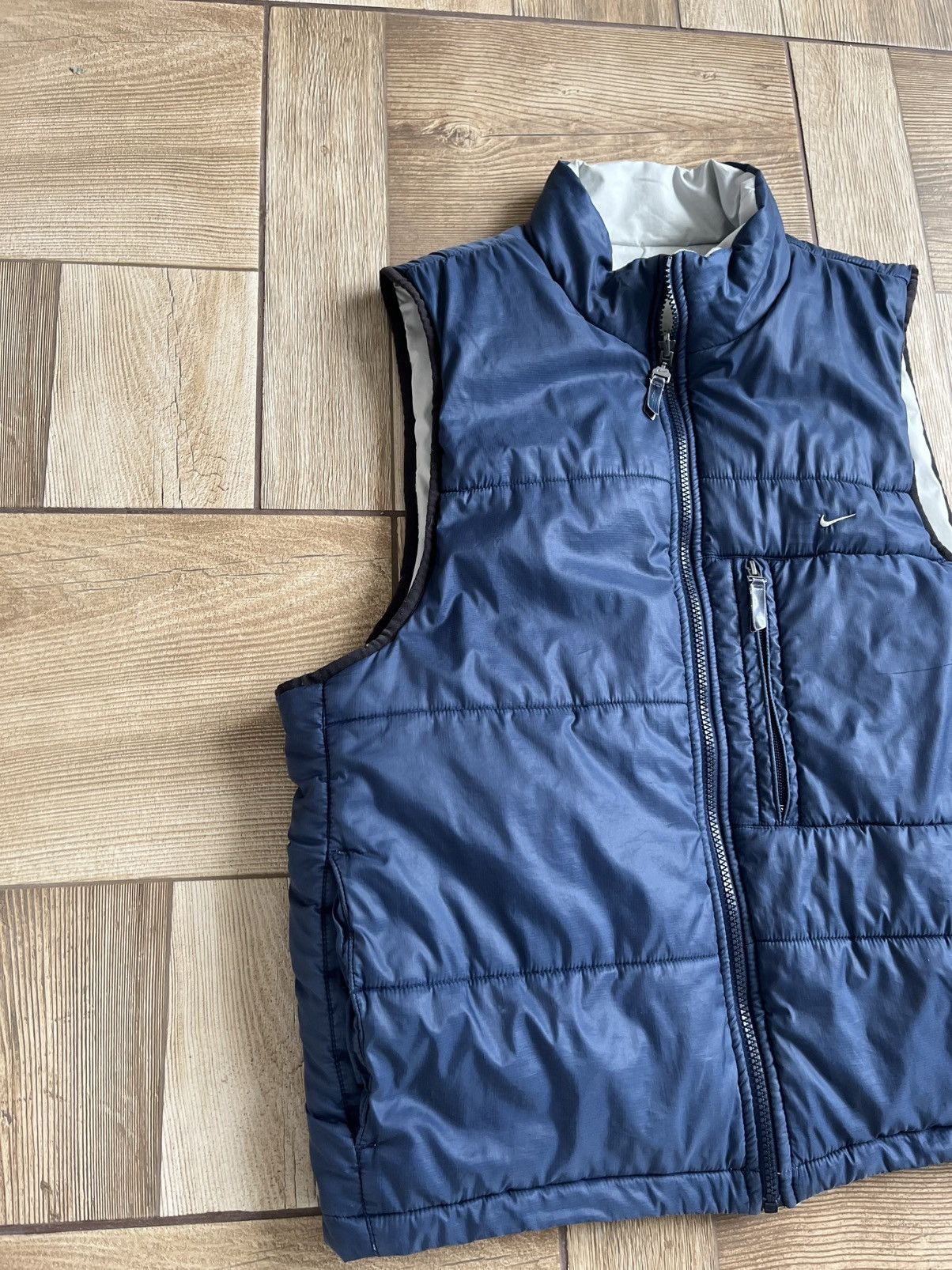 Nike Nike vintage y2k blue quilted puffer down vest gilet swoosh Size US M / EU 48-50 / 2 - 3 Thumbnail