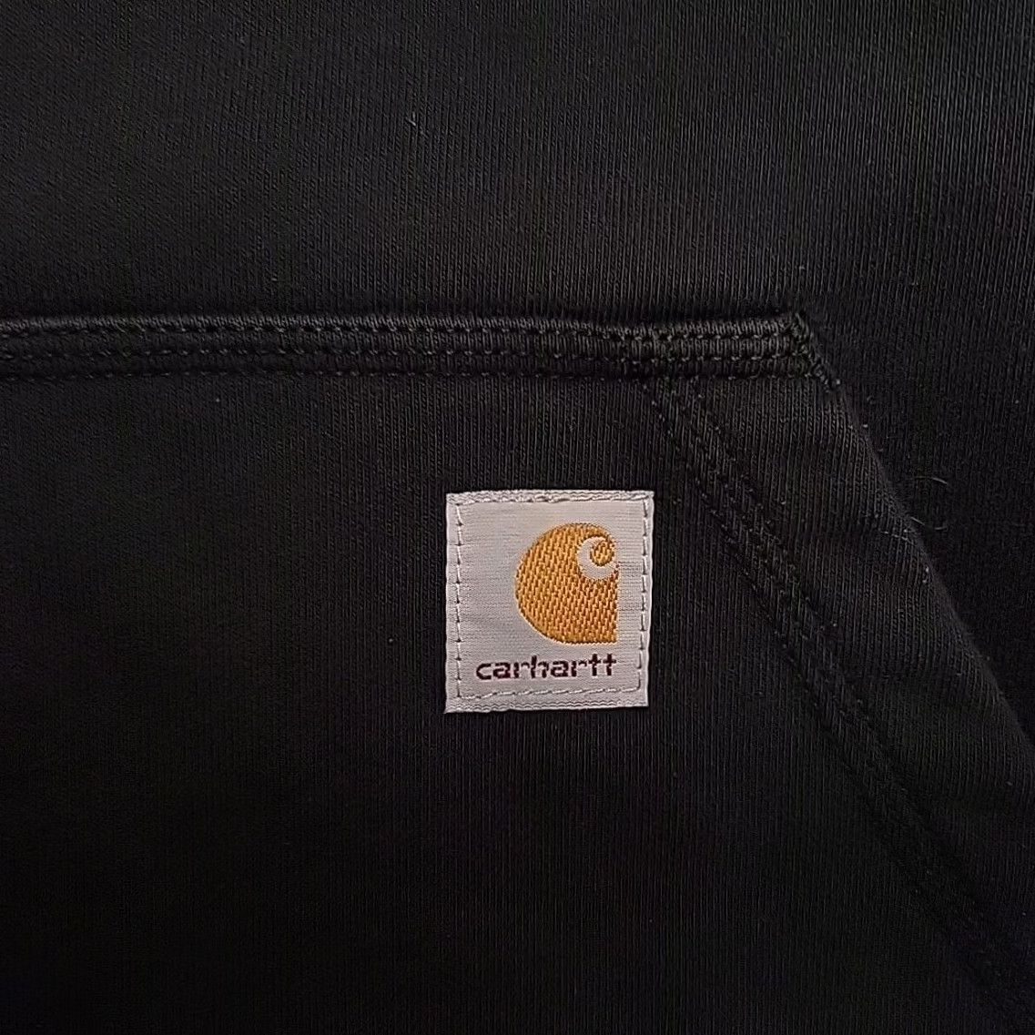 Carhartt VINTAGE Carhartt Hoodie Mens XL Black Rain Defender Original Fit Heavyweight Sweatshirt Size US XL / EU 56 / 4 - 3 Thumbnail