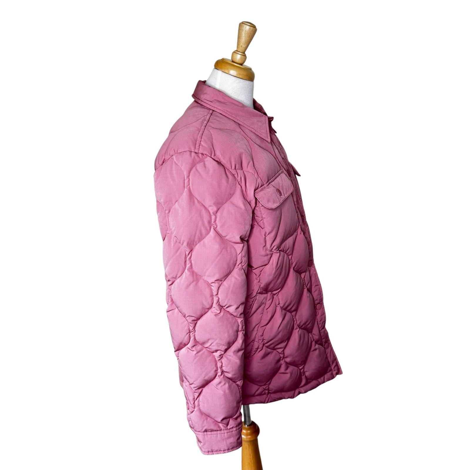 Marine Layer MARINE LAYER Quilted Puffer Snap Front Coat MED Style 16346 Size M / US 6-8 / IT 42-44 - 3 Thumbnail