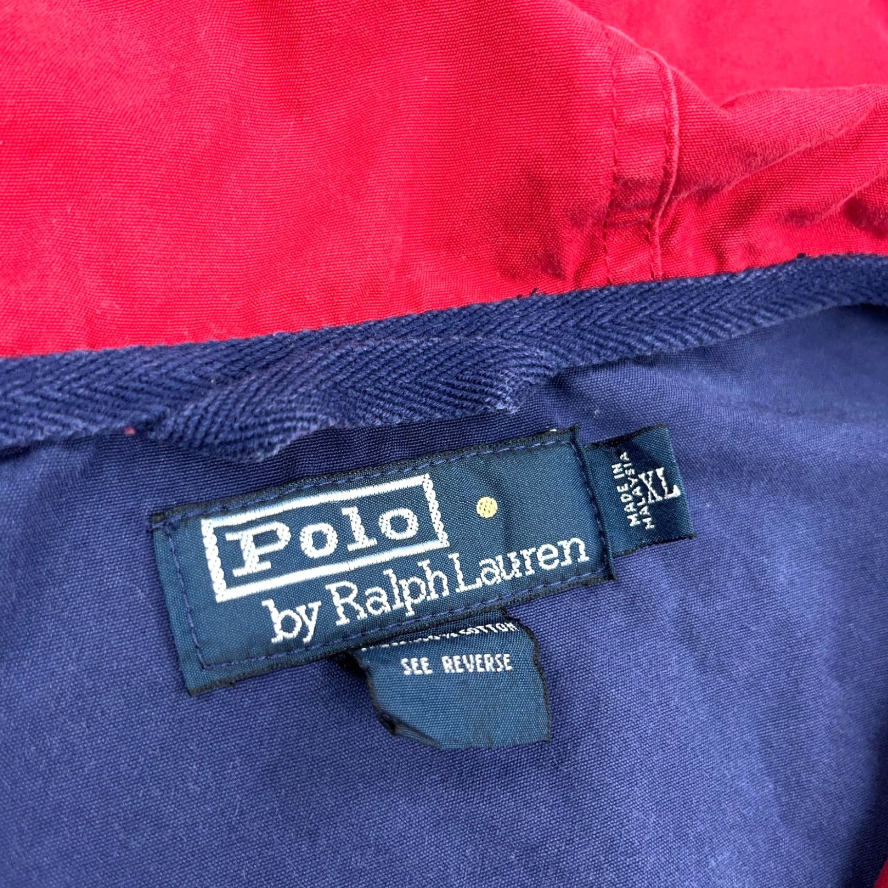 Polo Ralph Lauren Vintage Polo Ralph Lauren Jacket Men XL Blue Red Pullover Anorak Windbreaker 90s Size US XL / EU 56 / 4 - 3 Thumbnail