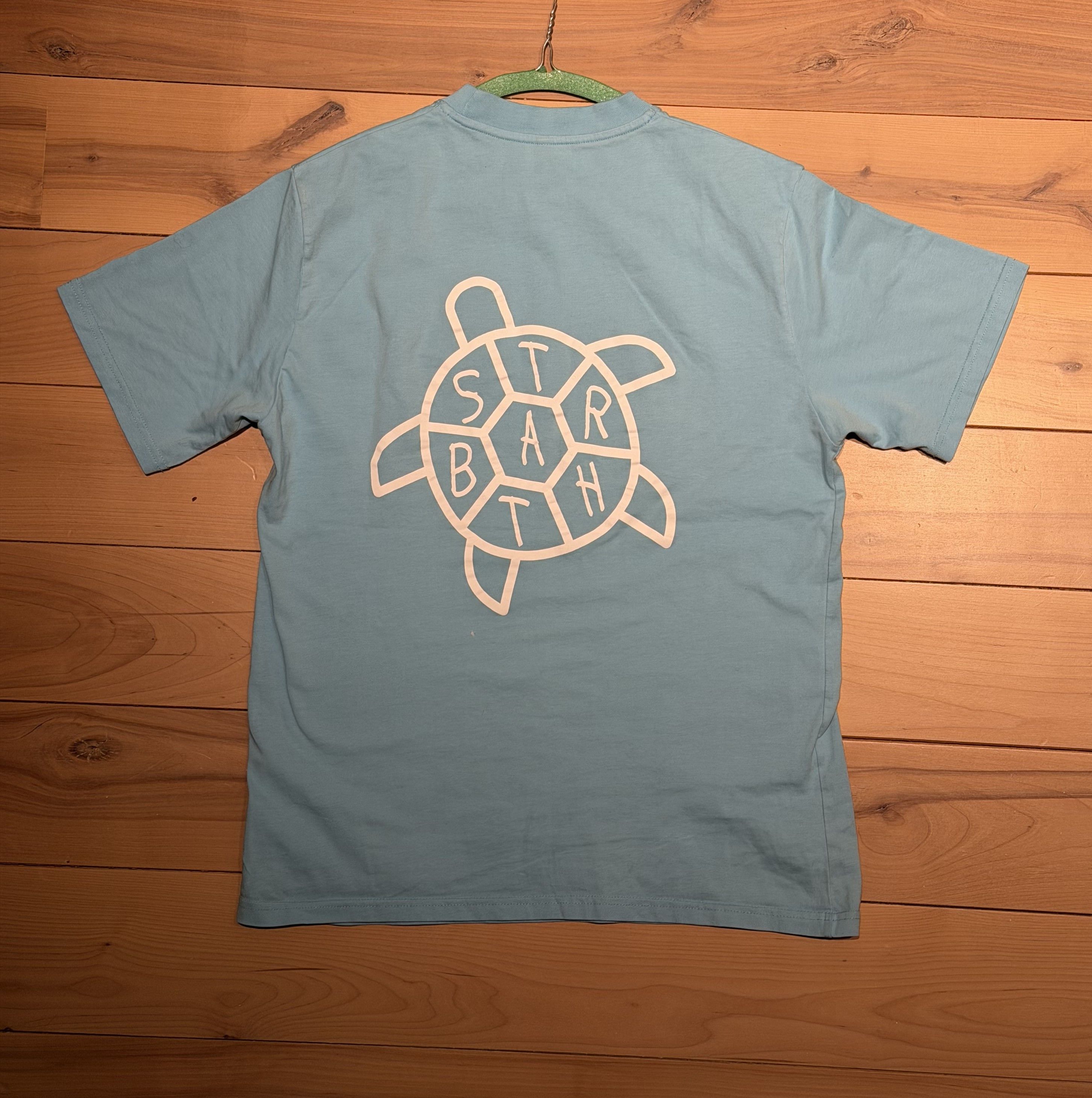 Other Star Bar St. Barth Turtle Graphic Tee — Baby Blue / Medium Size US M / EU 48-50 / 2 - 2 Thumbnail