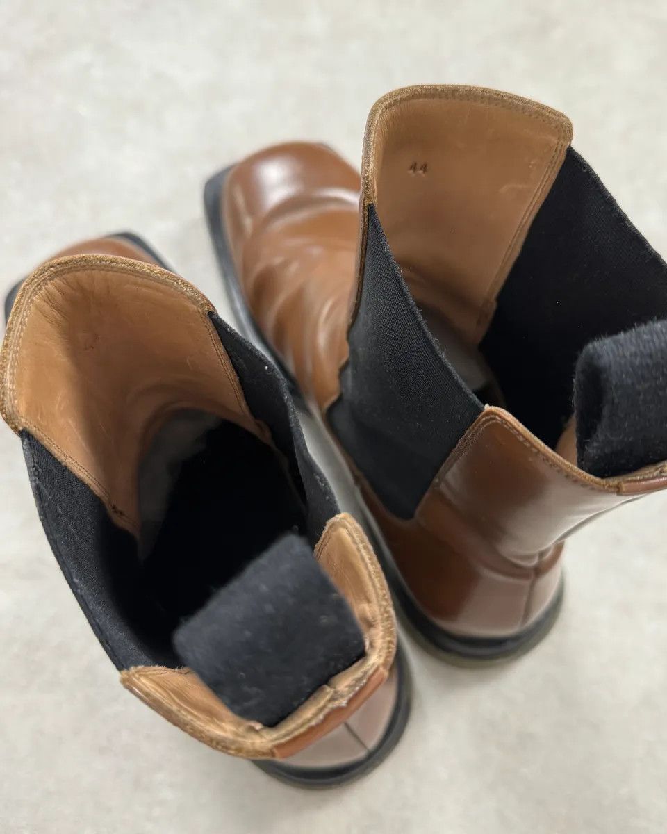 Bottega Veneta Bottega Veneta Brown Leather Boots Size US 11 / EU 44 - 9 Thumbnail