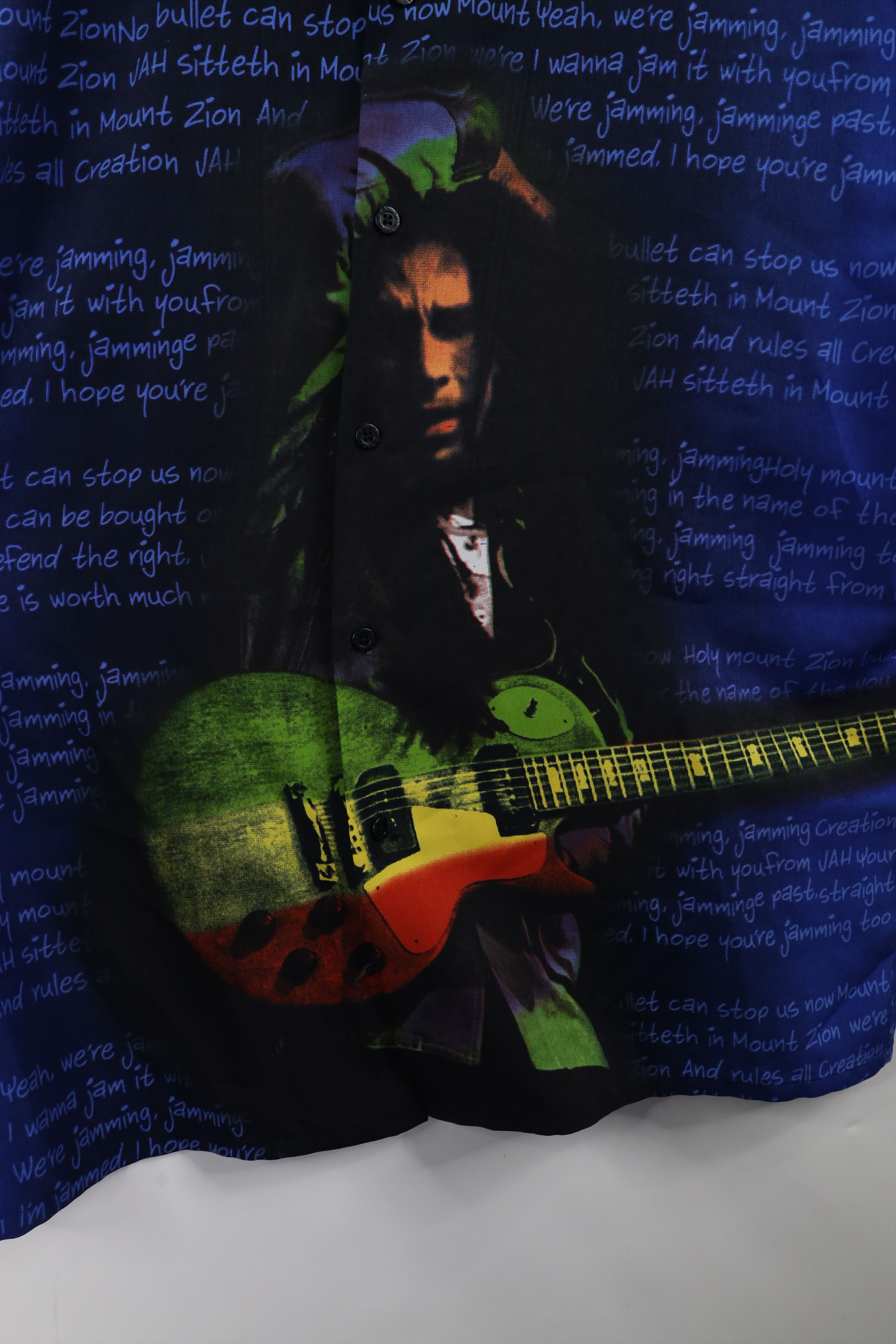 Vintage Vintage 90s Y2K Streetwear Print Bob Marley Button Shirt Size US XXL / EU 58 / 5 - 4 Thumbnail