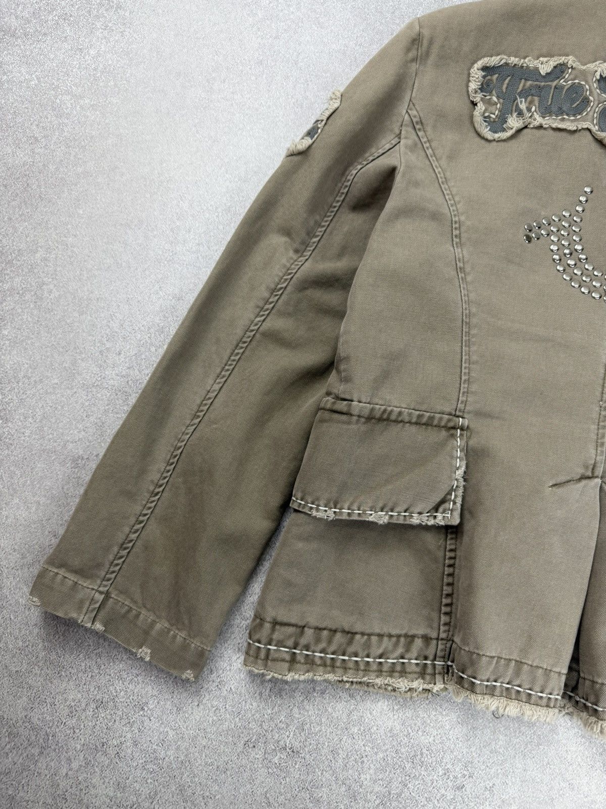 True Religion Vintage True Religion Women’s Military Denim Jacket Size 50 Size XL / US 12-14 / IT 48-50 - 16 Thumbnail