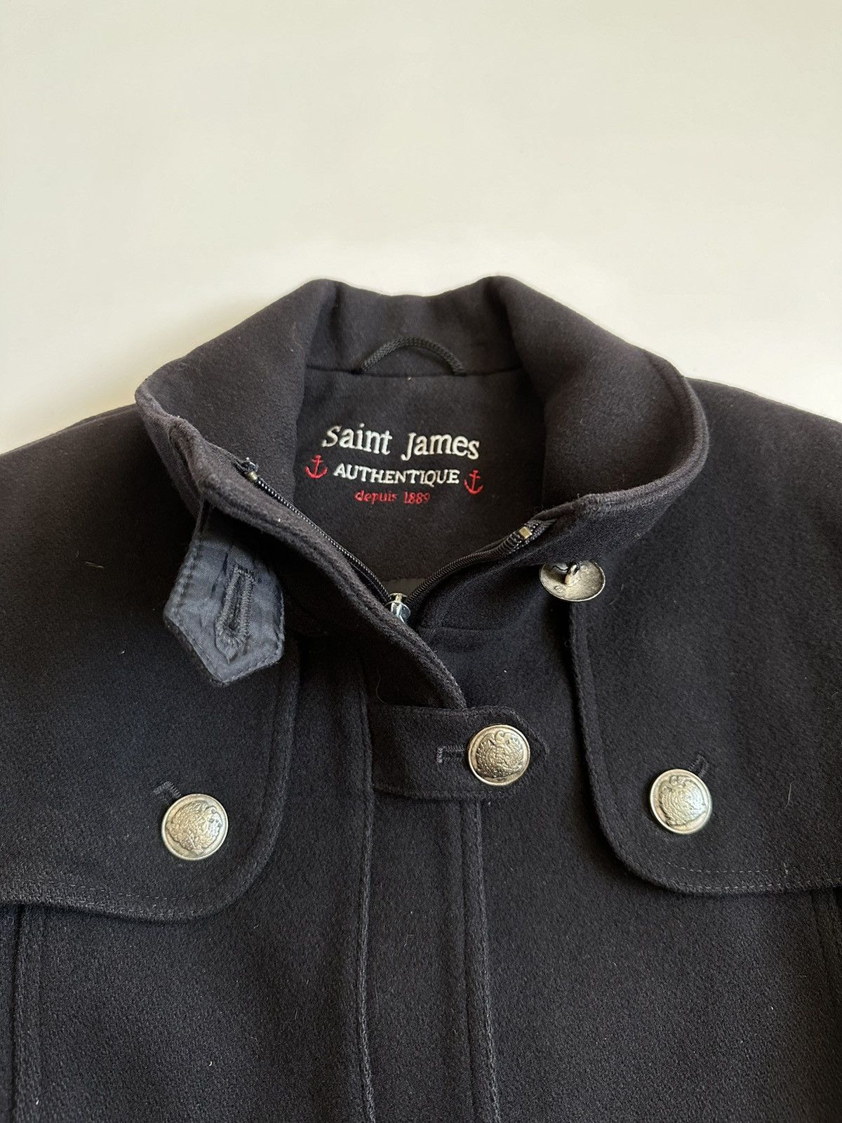 Gloverall × Saint James × Vintage Saint James Authentique Wool Women Blazer Coat Jacket Size 8 Size M / US 6-8 / IT 42-44 - 5 Thumbnail