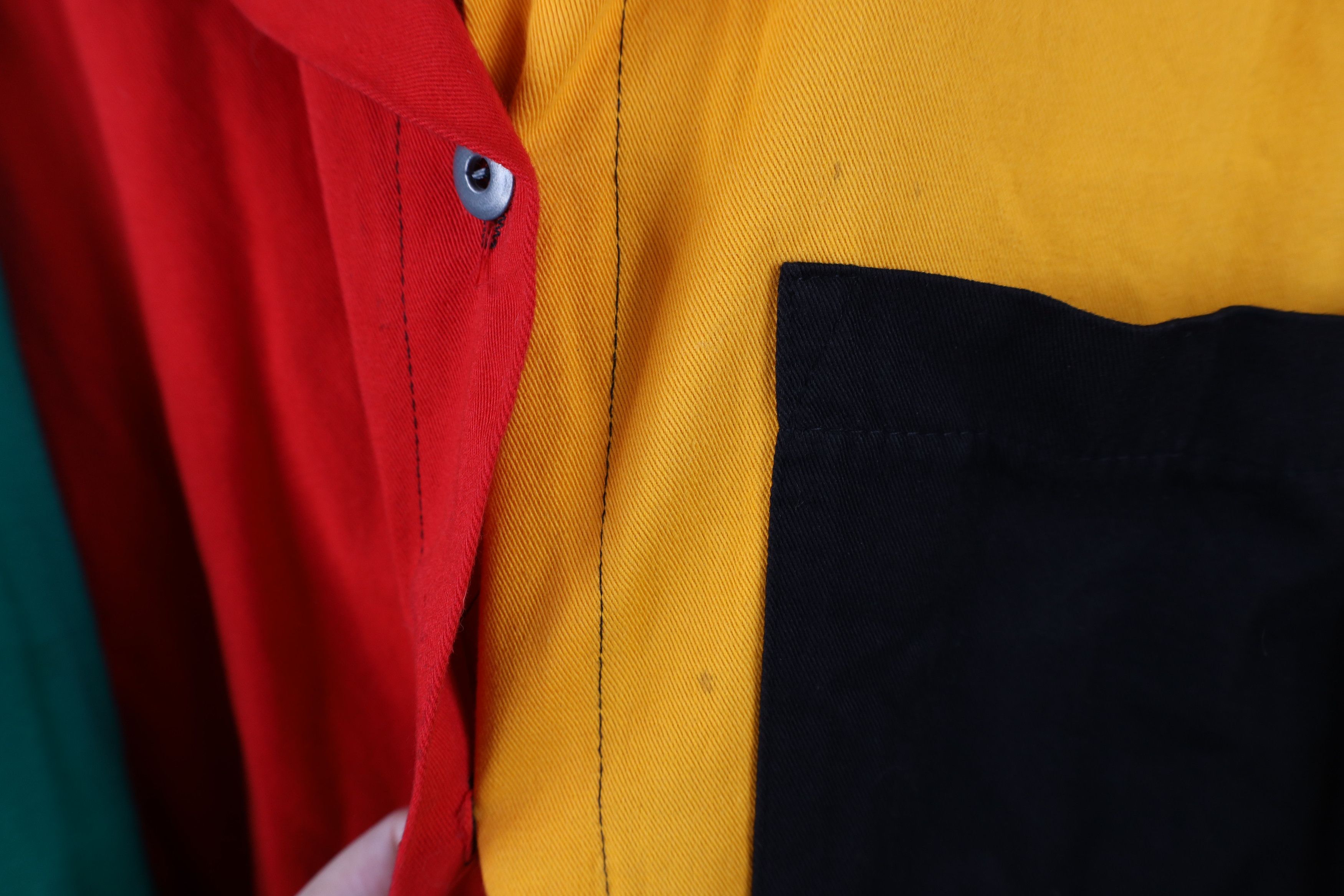 Vintage Vintage 90s Streetwear Baggy Hooded Button Shirt Jacket USA Size S / US 4 / IT 40 - 5 Thumbnail