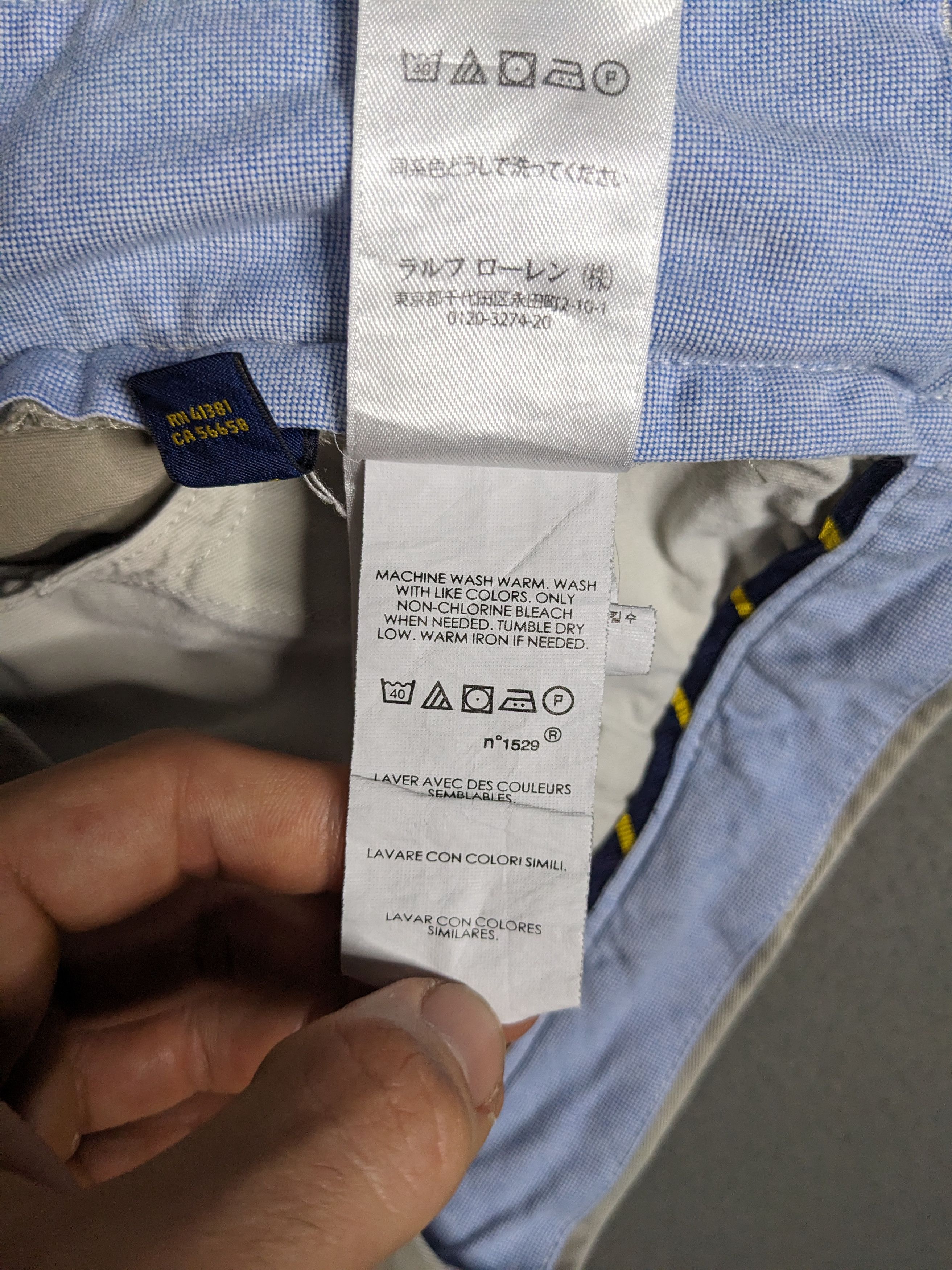 Polo Ralph Lauren Polo Ralph Lauren Chino Pants Mens 36x29 Beige Twill Size US 36 / EU 52 - 15 Thumbnail