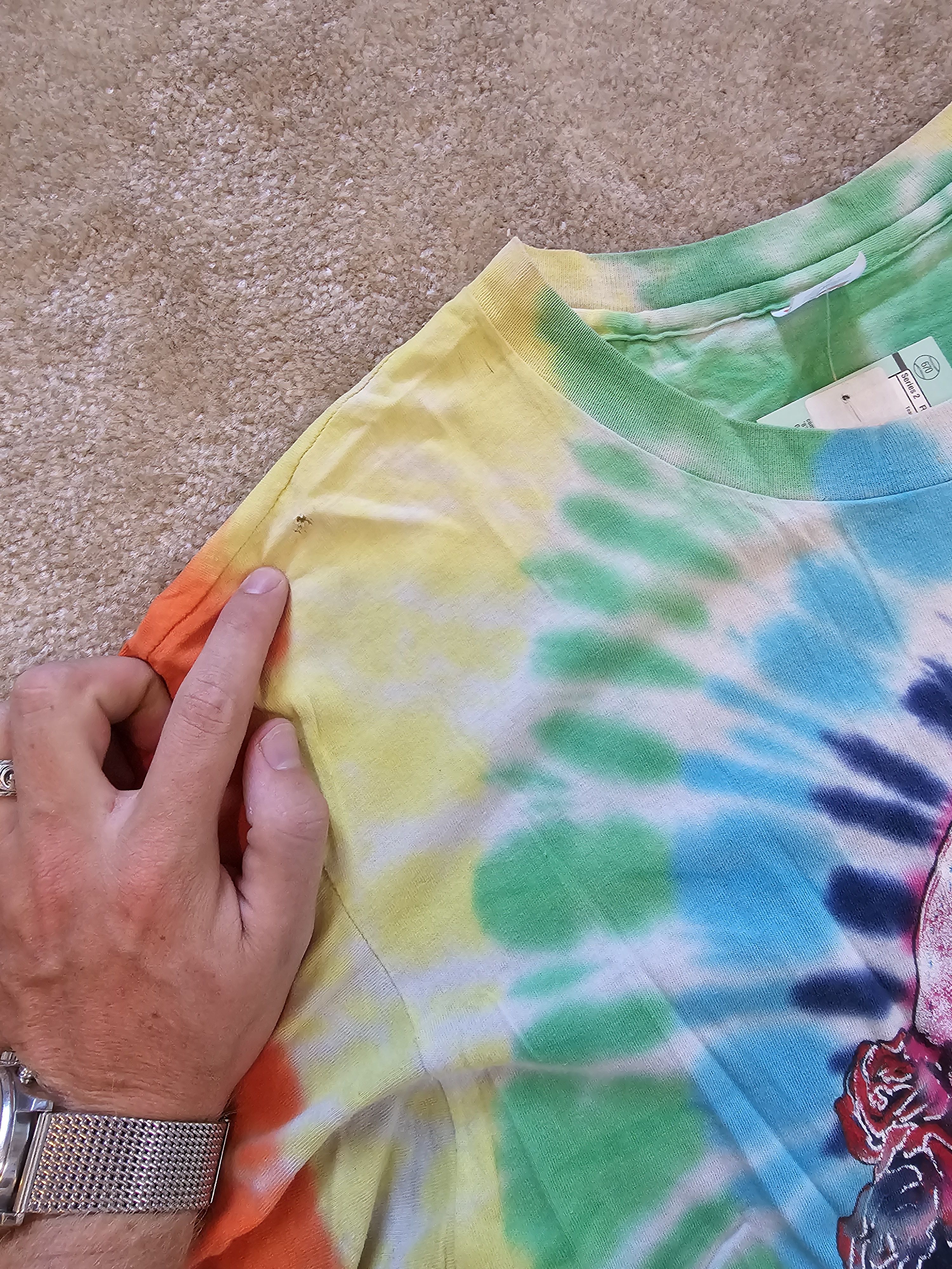 Grateful Dead 1970s Grateful Dead Double Sided Tee Sz L Size US L / EU 52-54 / 3 - 11 Thumbnail