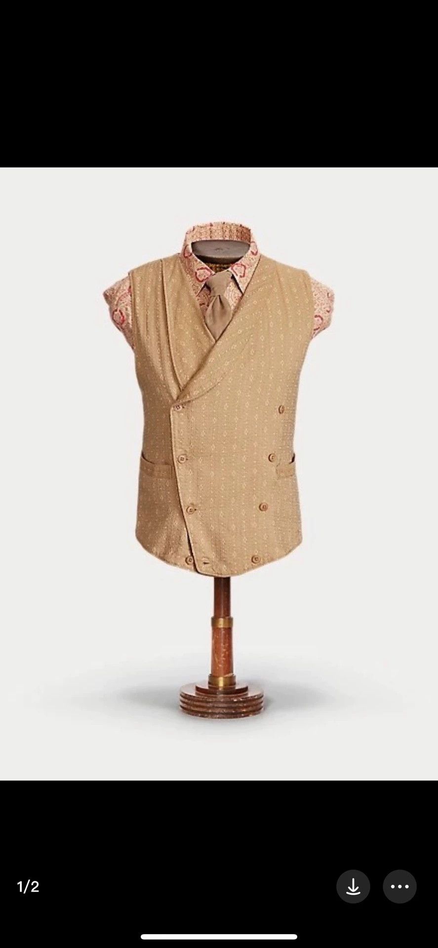 RRL Ralph Lauren RRL Double-Breasted Southwest Print Cotton-Silk Vest L Size US L / EU 52-54 / 3 - 2 Thumbnail