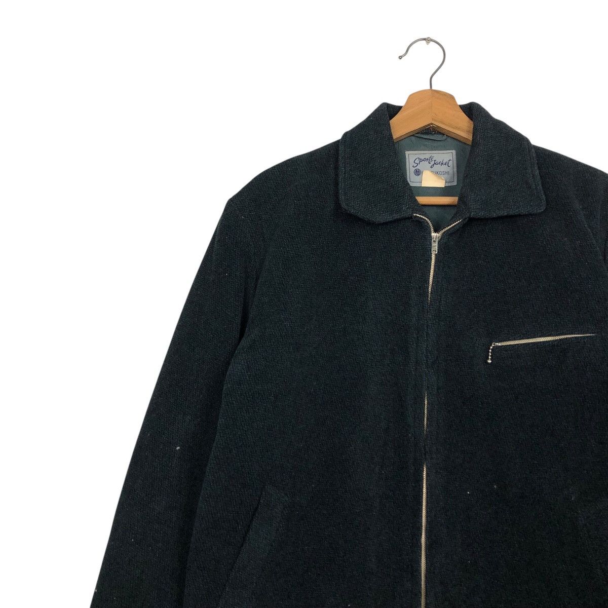 Japanese Brand 📌Rich Black Vintage Wool Jacket Mitsukoshi Issey Miyake Size US M / EU 48-50 / 2 - 8 Thumbnail