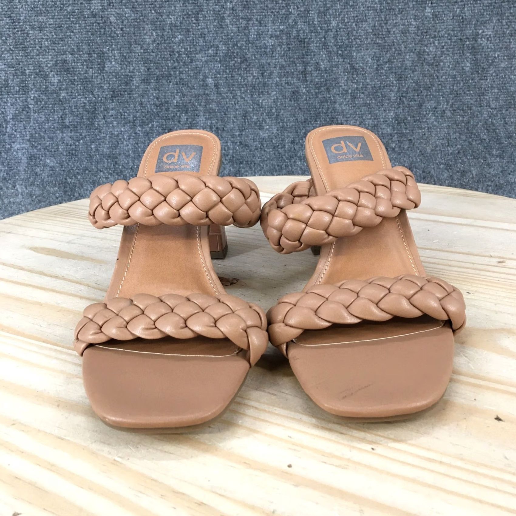 Dolce Vita Dolce Vita Sandals Womens 9M Strappy Brown Slip On Open Toe Block Heels Casual Size US 9 / IT 39 - 7 Thumbnail