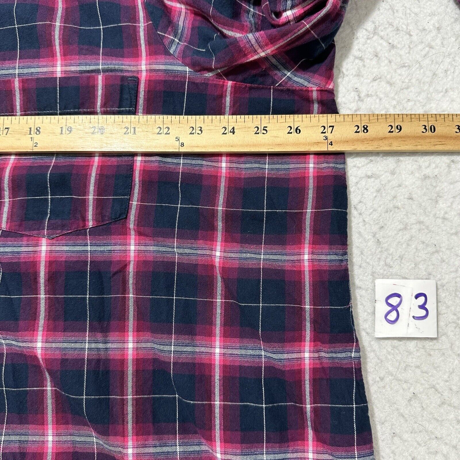 Sonoma Sonoma 2X The Every Day Shirt Long Sleeve Plaid Button Front Size XXL / US 16-18 / IT 52-54 - 7 Thumbnail