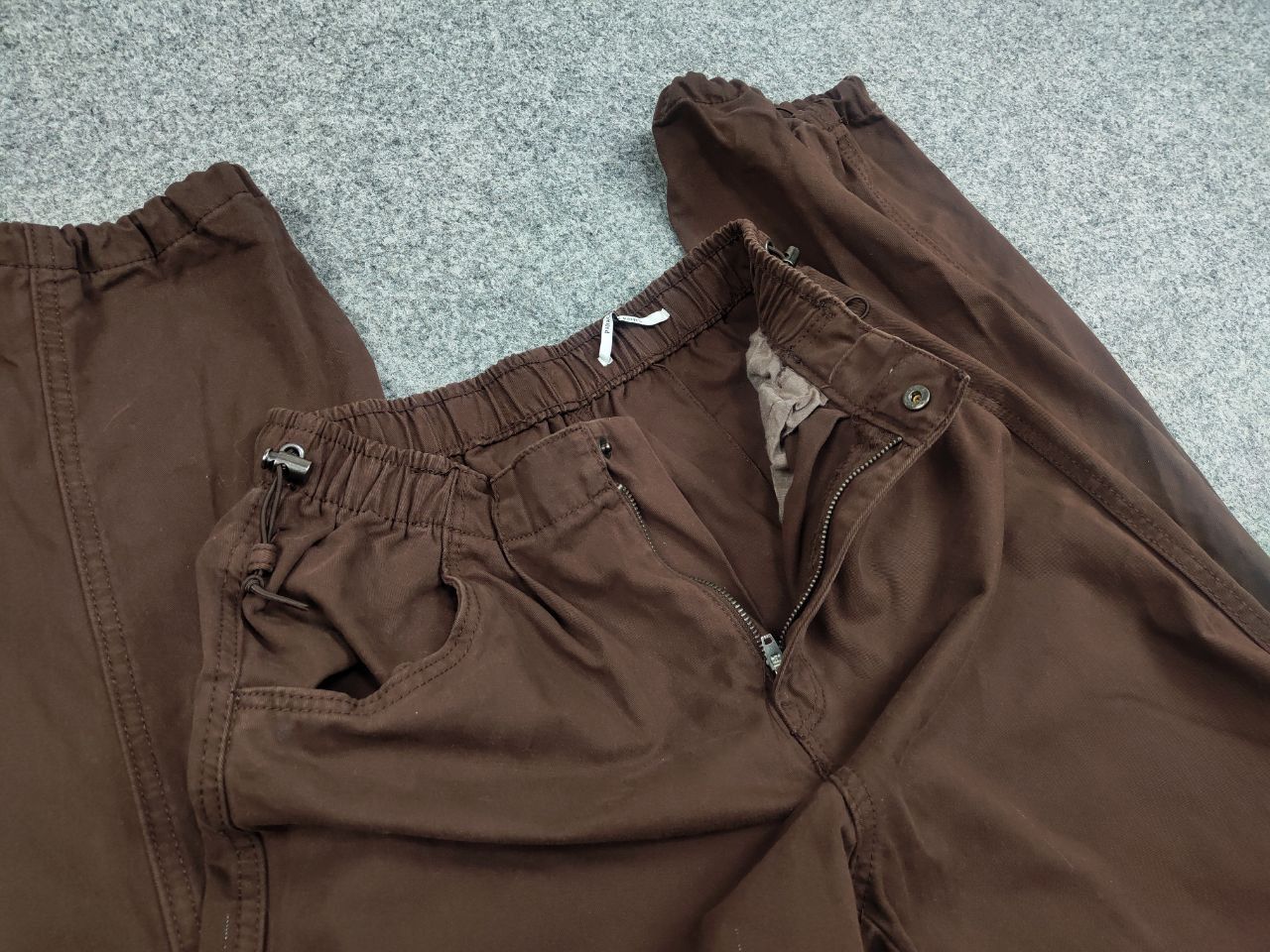 Japanese Brand Vintage Japanese Style Y2K Parachute Brown Baggy Pants Size US 30 / EU 46 - 12 Thumbnail