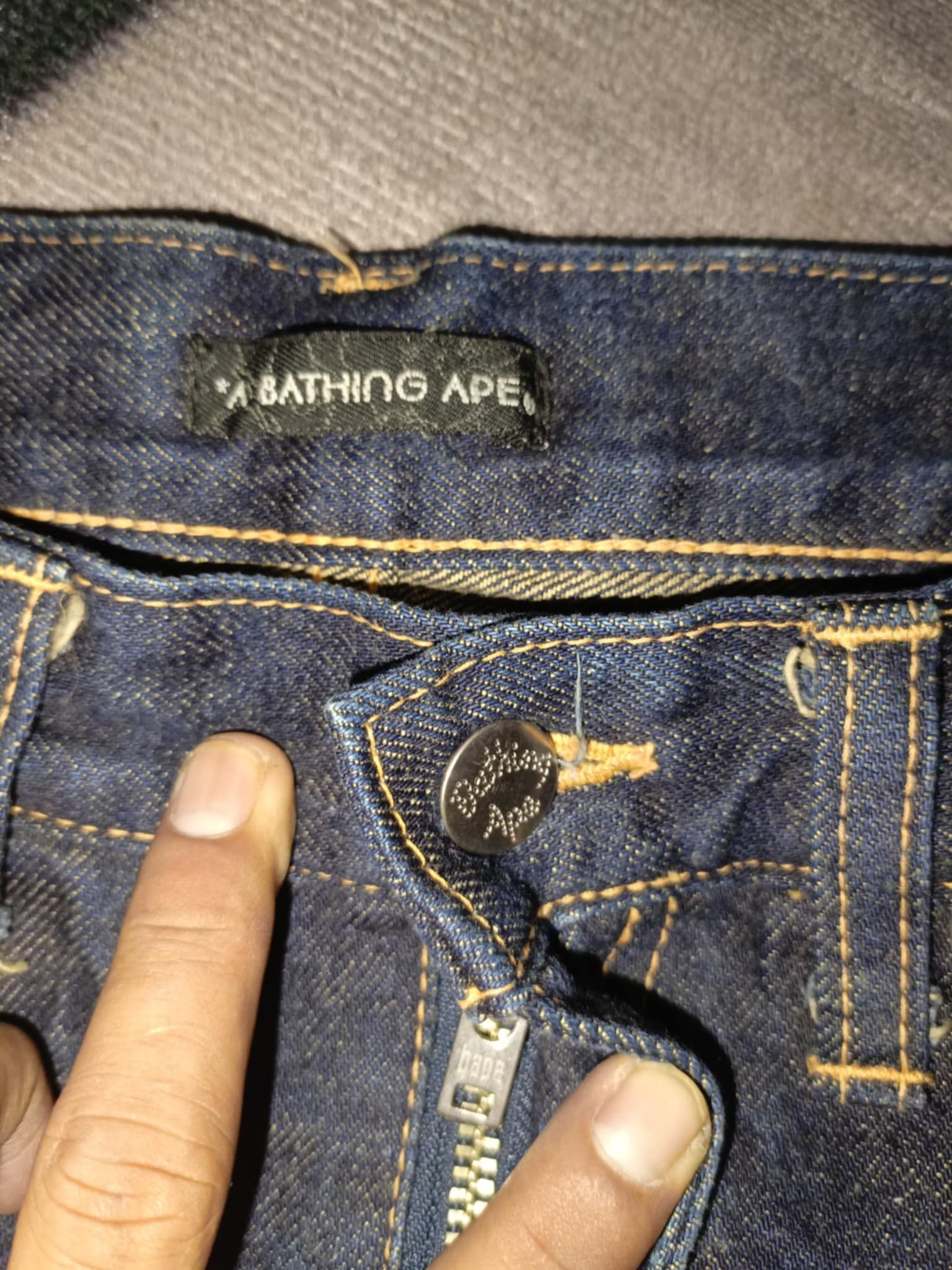 Bape Milo On Bape Denim Size US 32 / EU 48 - 5 Thumbnail