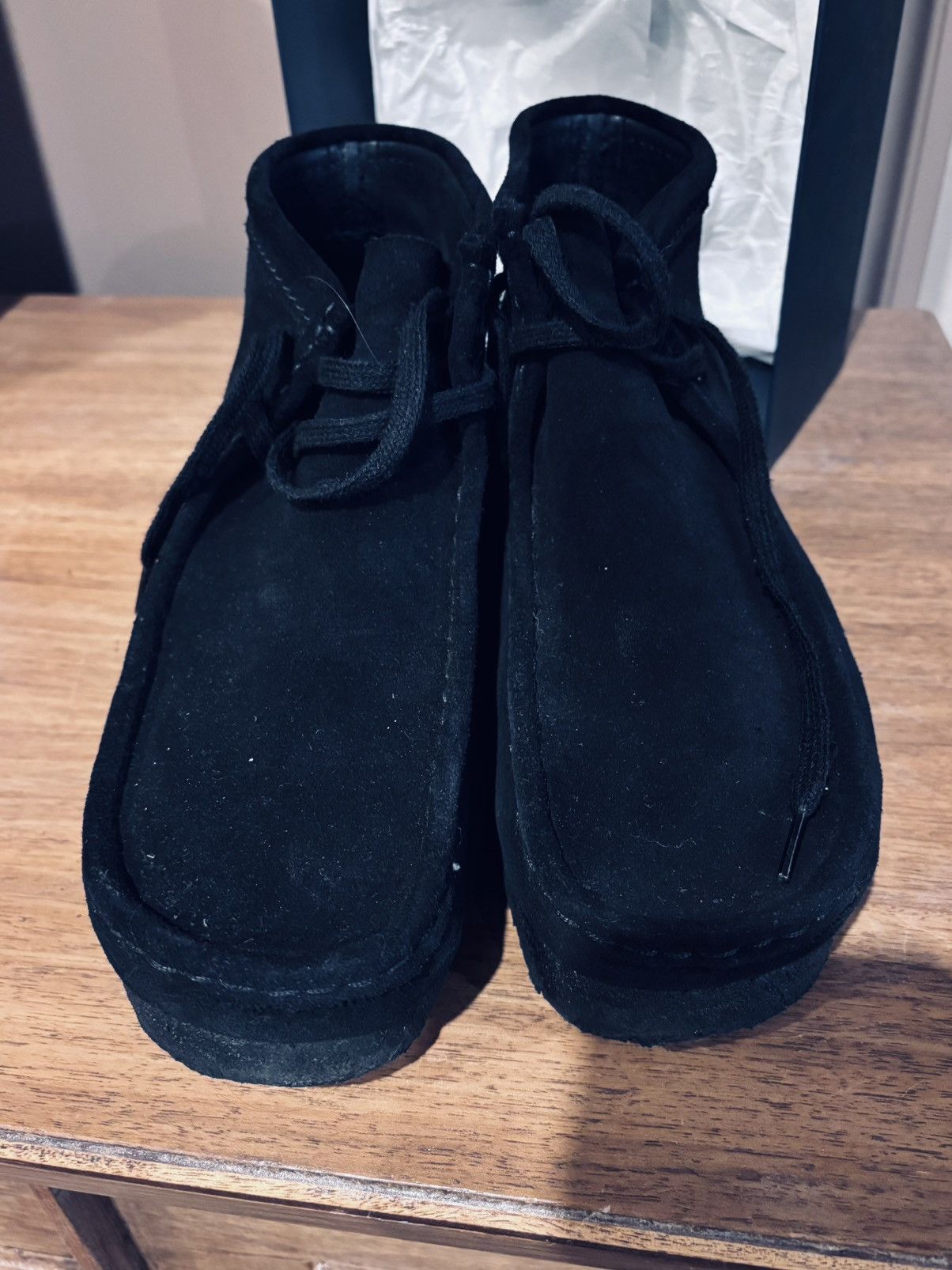 Clarks Black suede clarks wallabees Size US 10.5 / EU 43-44 - 4 Thumbnail