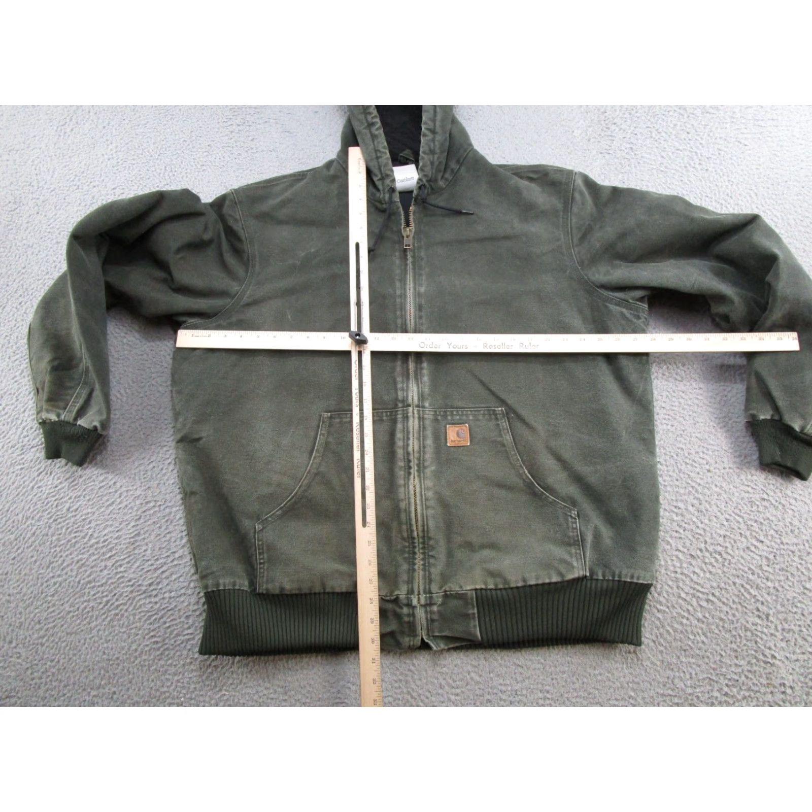 Carhartt VINTAGE Carhartt J130 MOS Active Jacket Mens XL Tall Fade Moss Green Hooded Lined Size US XL / EU 56 / 4 - 6 Thumbnail