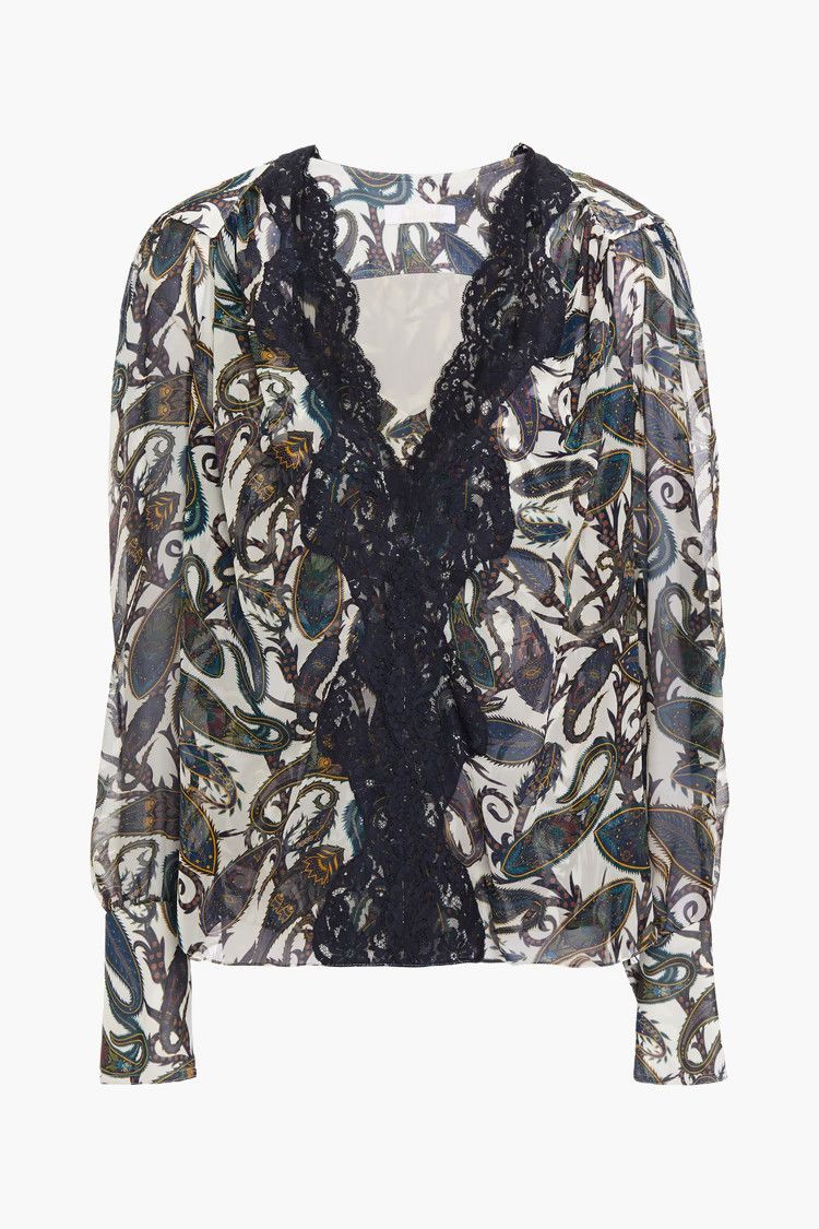 Chloe o1y0825 Silk Blouse in Multicolor Size S / US 4 / IT 40 - 1 Thumbnail