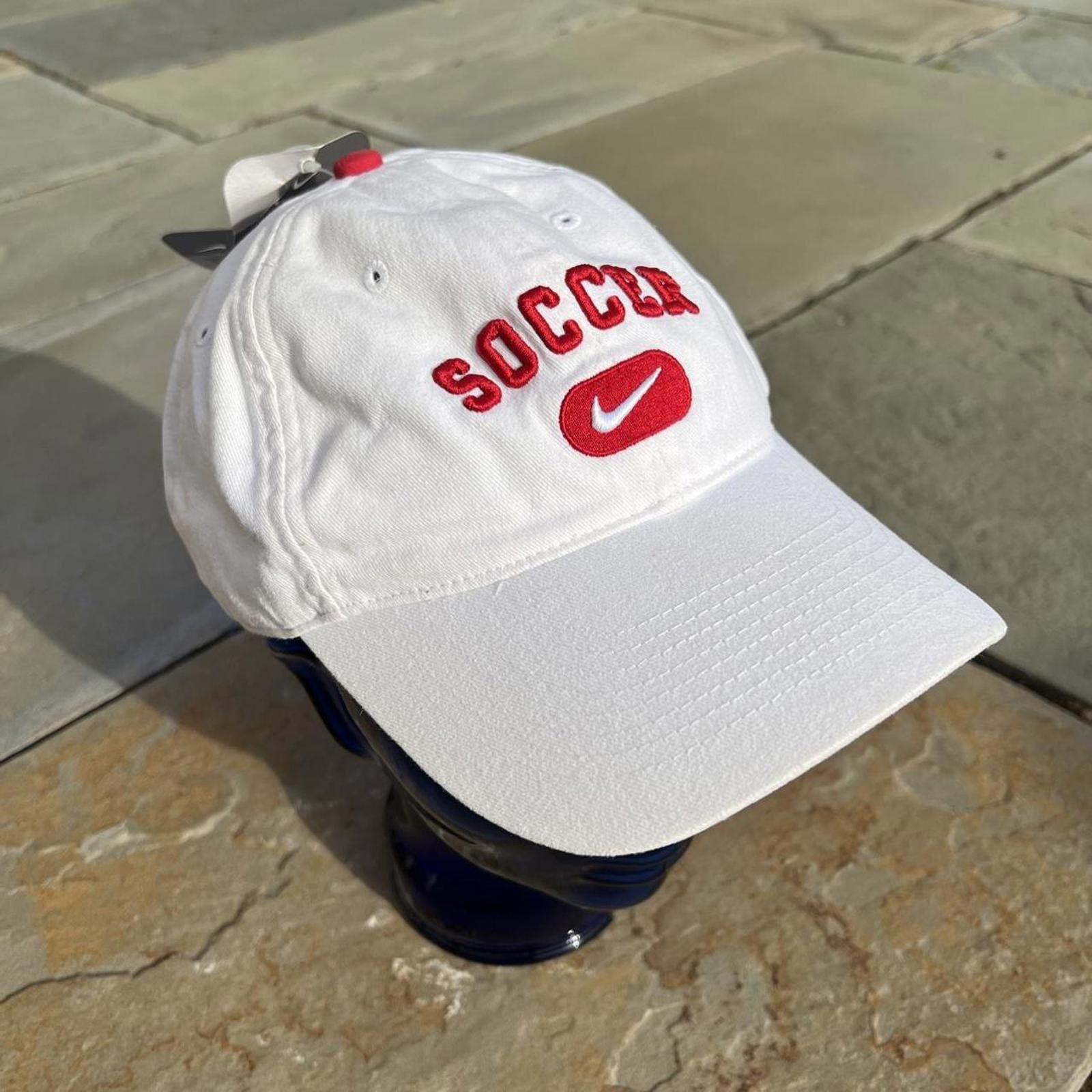 Nike Deadstock NWT Y2K Nike Soccer Strapback Hat Size ONE SIZE - 2 Thumbnail