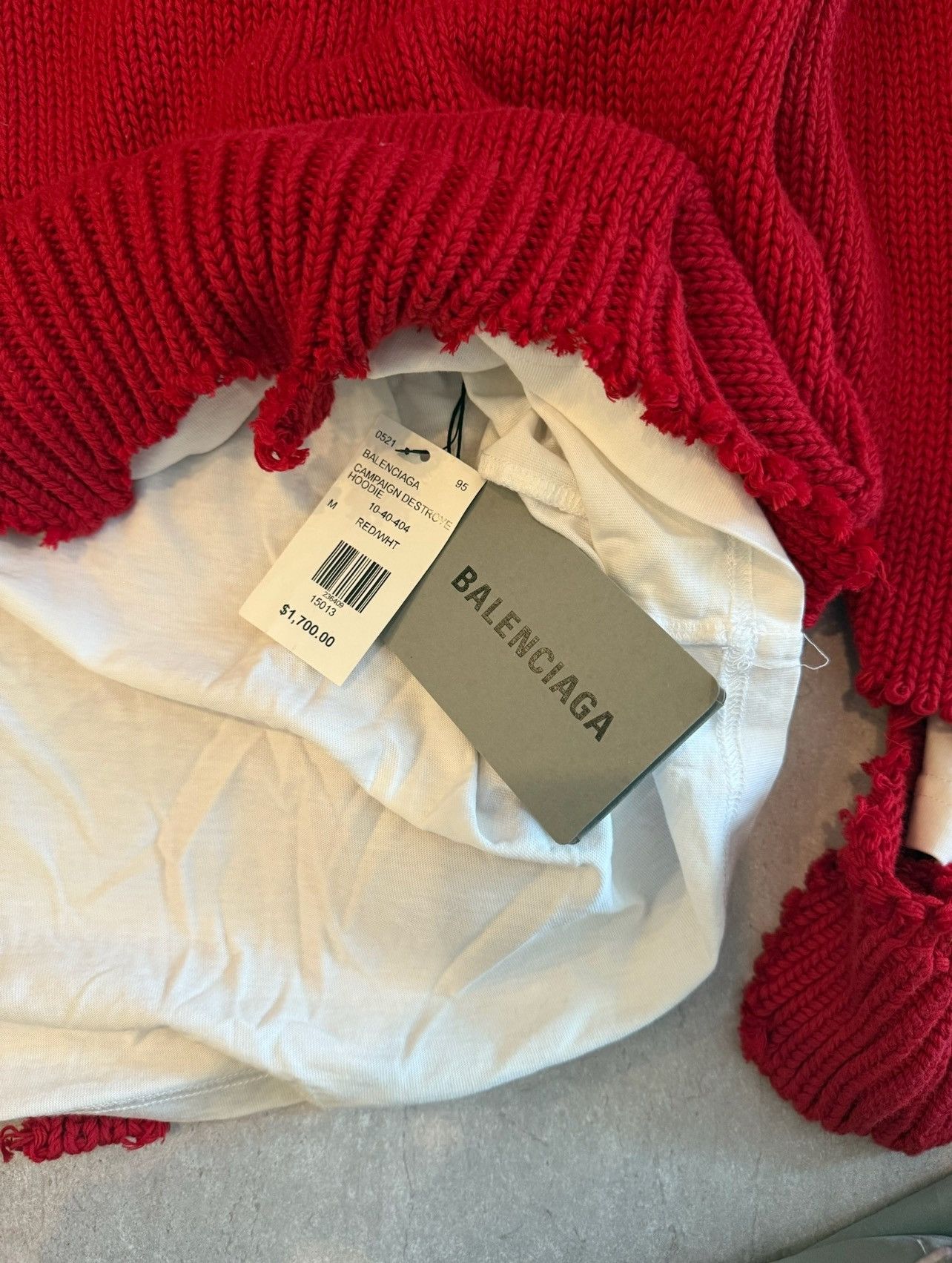 Balenciaga Balenciaga Knit Hoodie Size US M / EU 48-50 / 2 - 3 Thumbnail